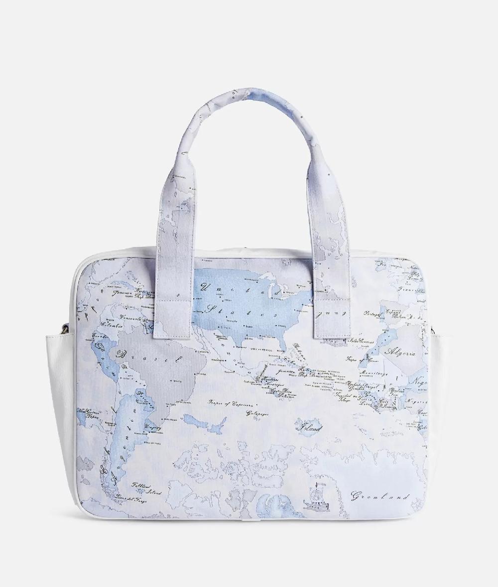 Alviero martini 1a classe Borsa per il cambio Geo Lord Azzurro Qualità Garantita