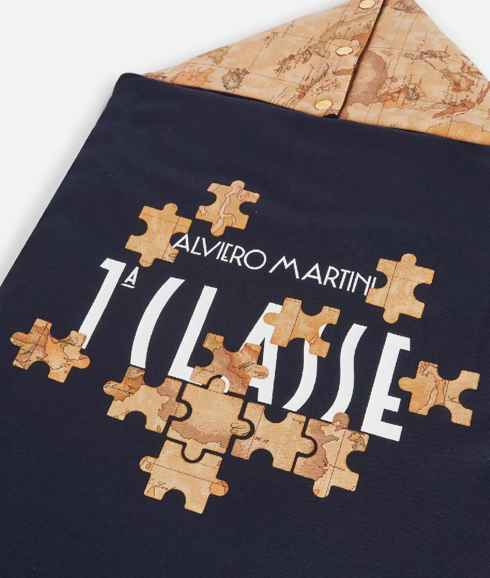 Alviero martini 1a classe Sacco nanna Geo Puzzle Blu Vendita Calda