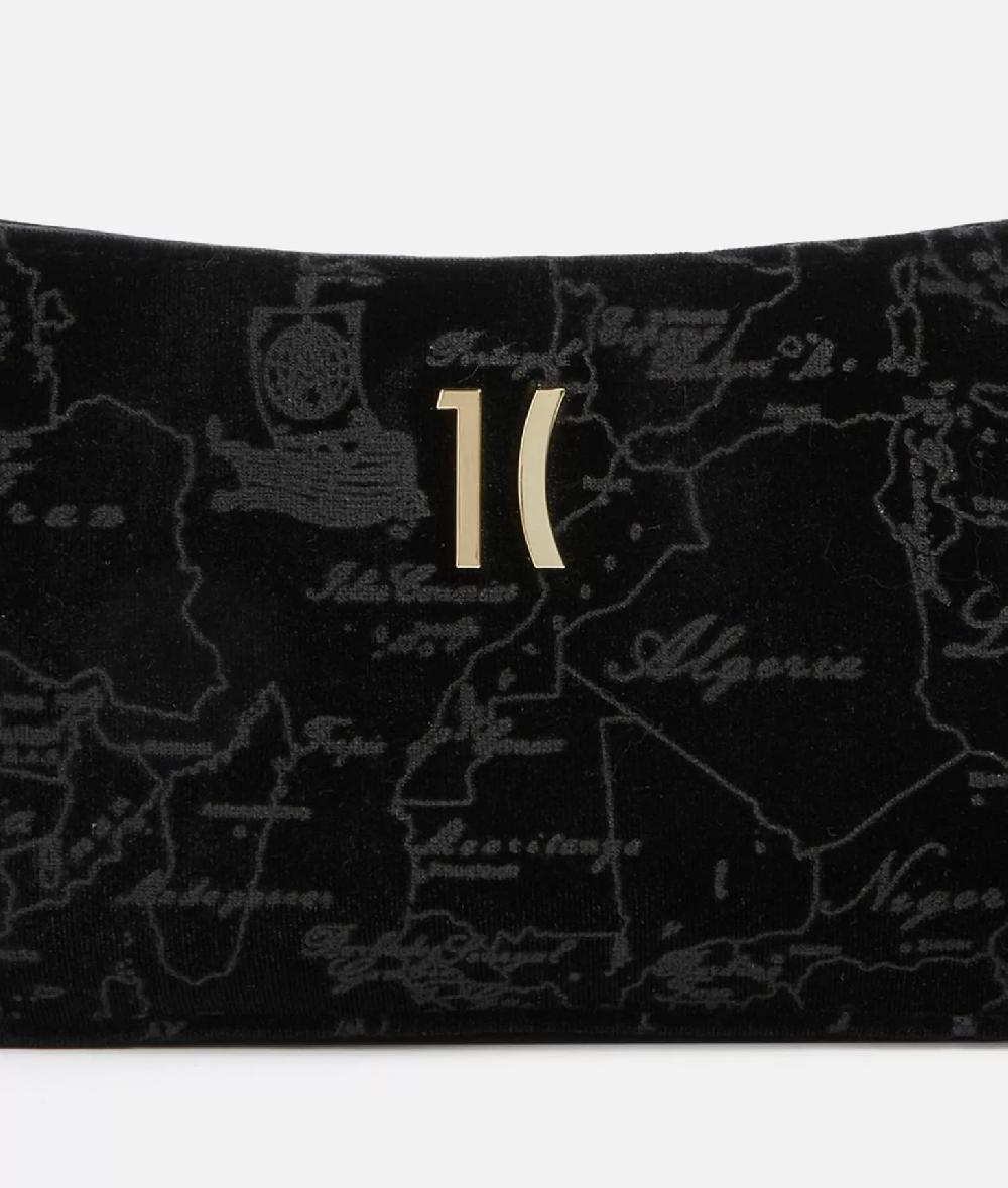 Alviero martini 1a classe Moments Bag pochette con tracolla e catena Nero Italy