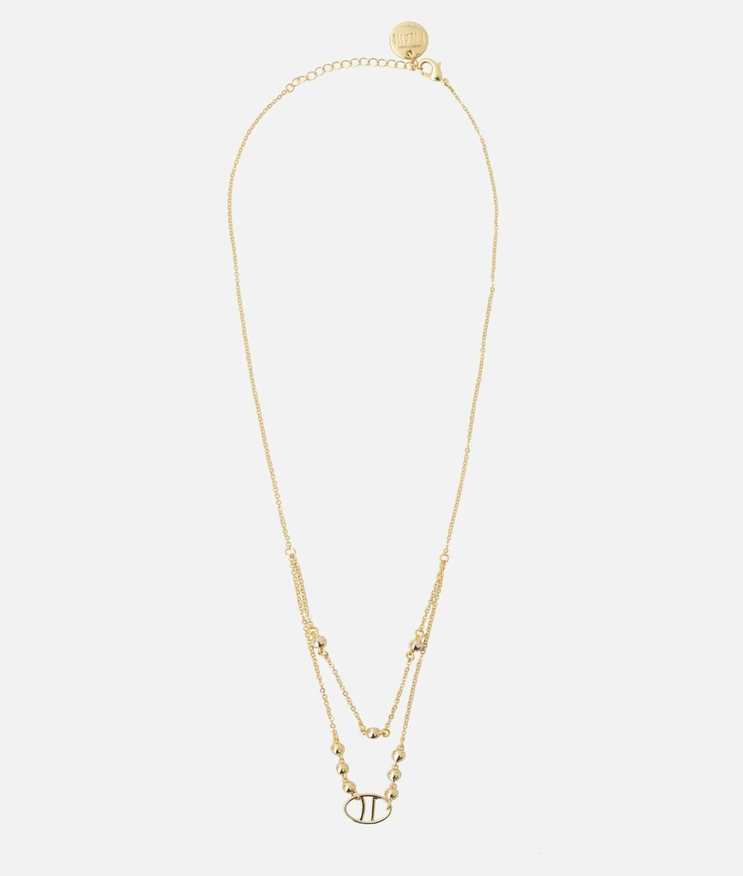 Alviero martini 1a classe Collana con logo 1C e pietre magenta Oro Fino al 60% di sconto