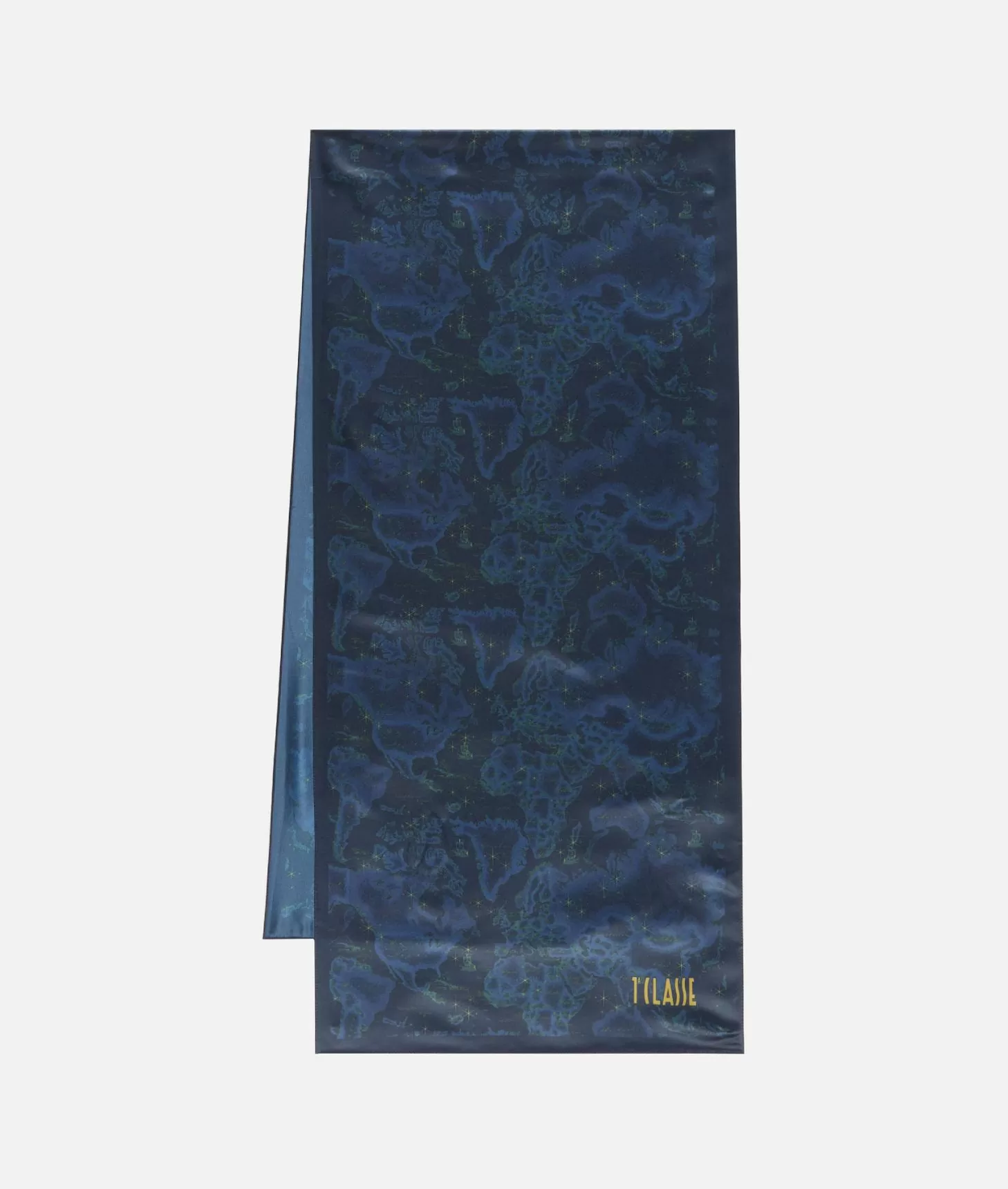 Alviero martini 1a classe Sciarpa Geo Midnight 45 x 180 Blu Notte Presa
