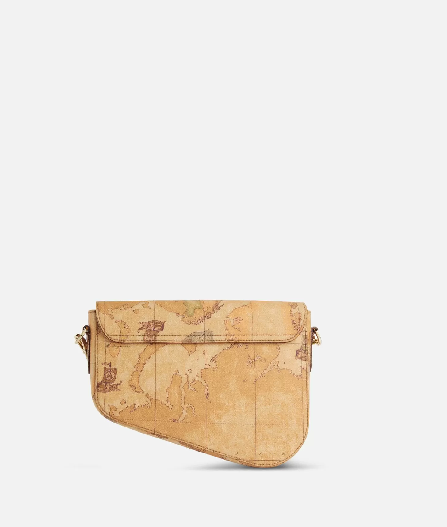 Alviero martini 1a classe Borsa a tracolla con patta in tessuto stampa Geo Classic Naturale Consegna Veloce
