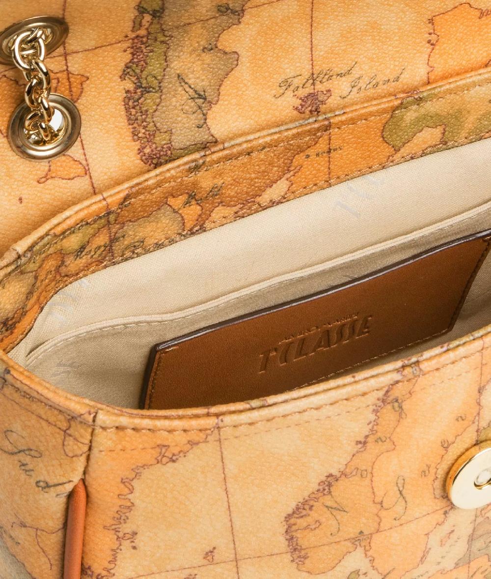 Alviero martini 1a classe Geo Classic Borsa piccola con lettering Pezzi Unici