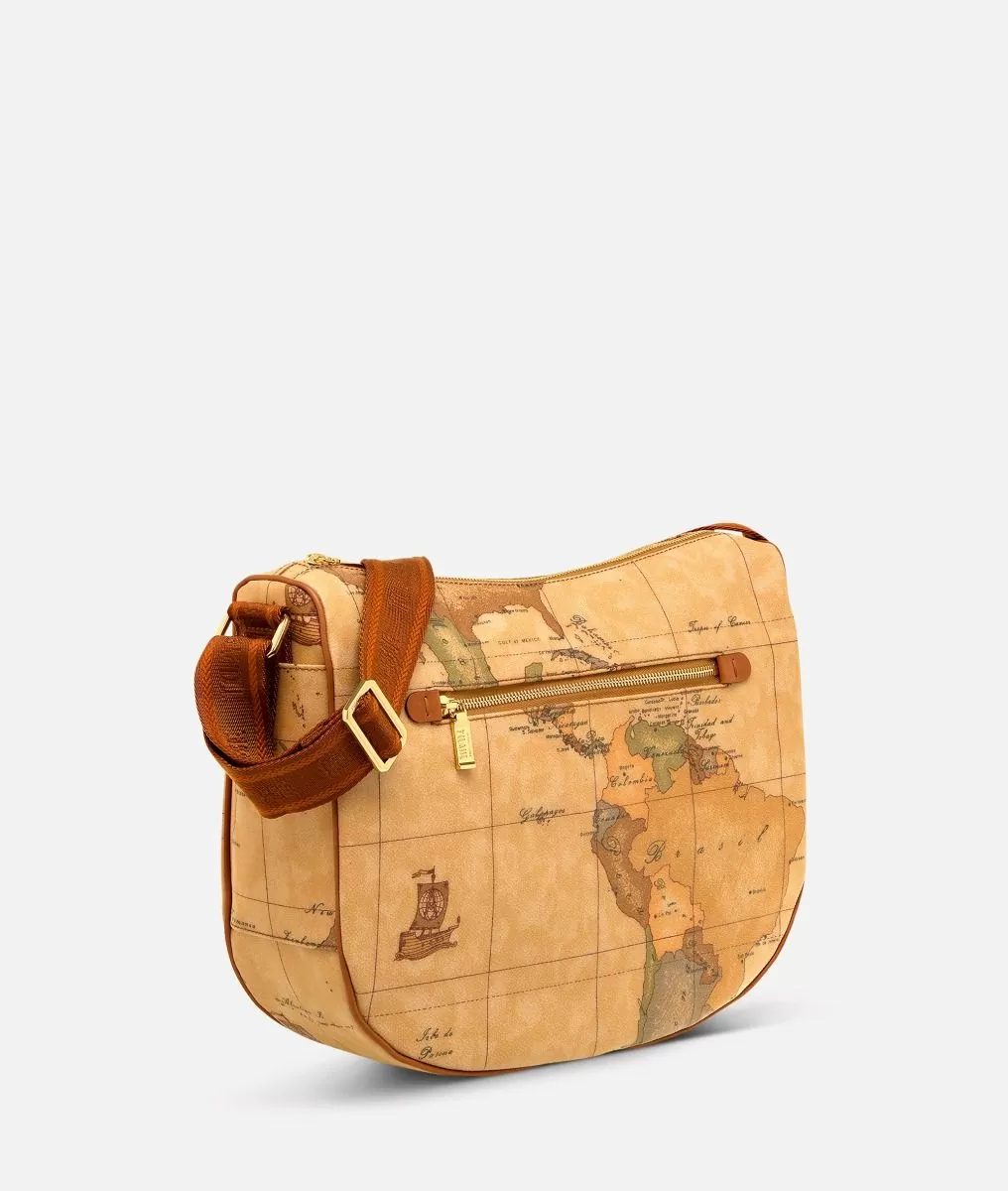 Alviero martini 1a classe Geo Classic Borsa media a mezzaluna Outlet