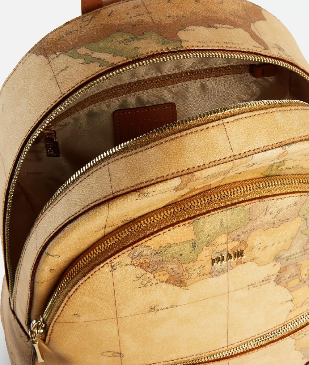 Alviero martini 1a classe Zaino tre tasche in tessuto stampa Geo Classic Naturale Shopping Online