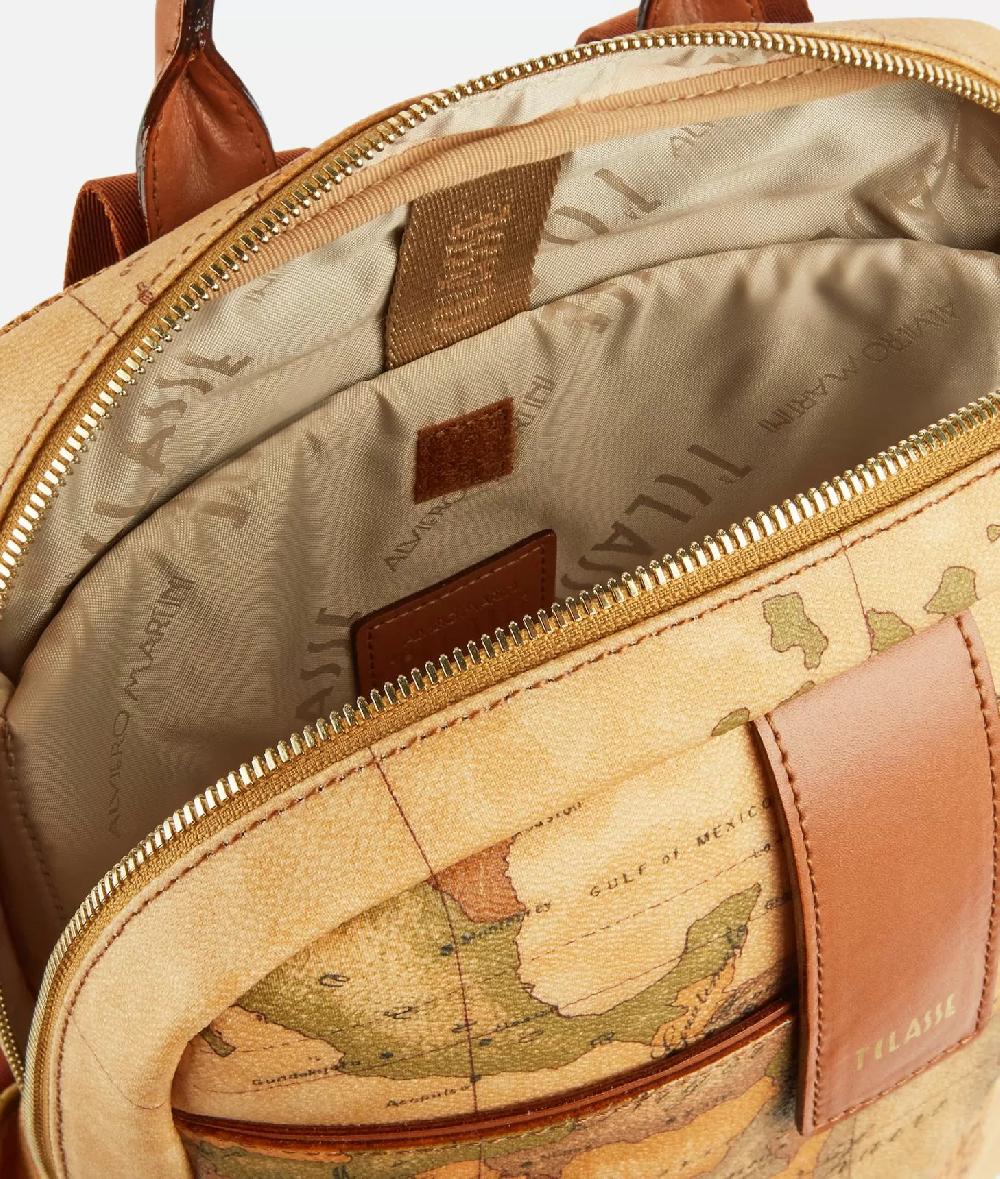 Alviero martini 1a classe Zaino per computer in stampa Geo Classic Naturale Sottocosto