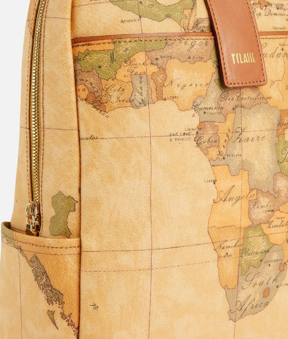 Alviero martini 1a classe Zaino per computer in stampa Geo Classic Naturale Sottocosto