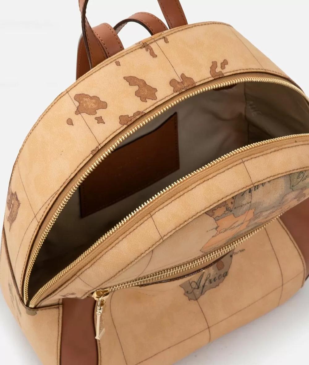 Alviero martini 1a classe Geo Classic zaino con inserti frontali in pelle Vendita Economica