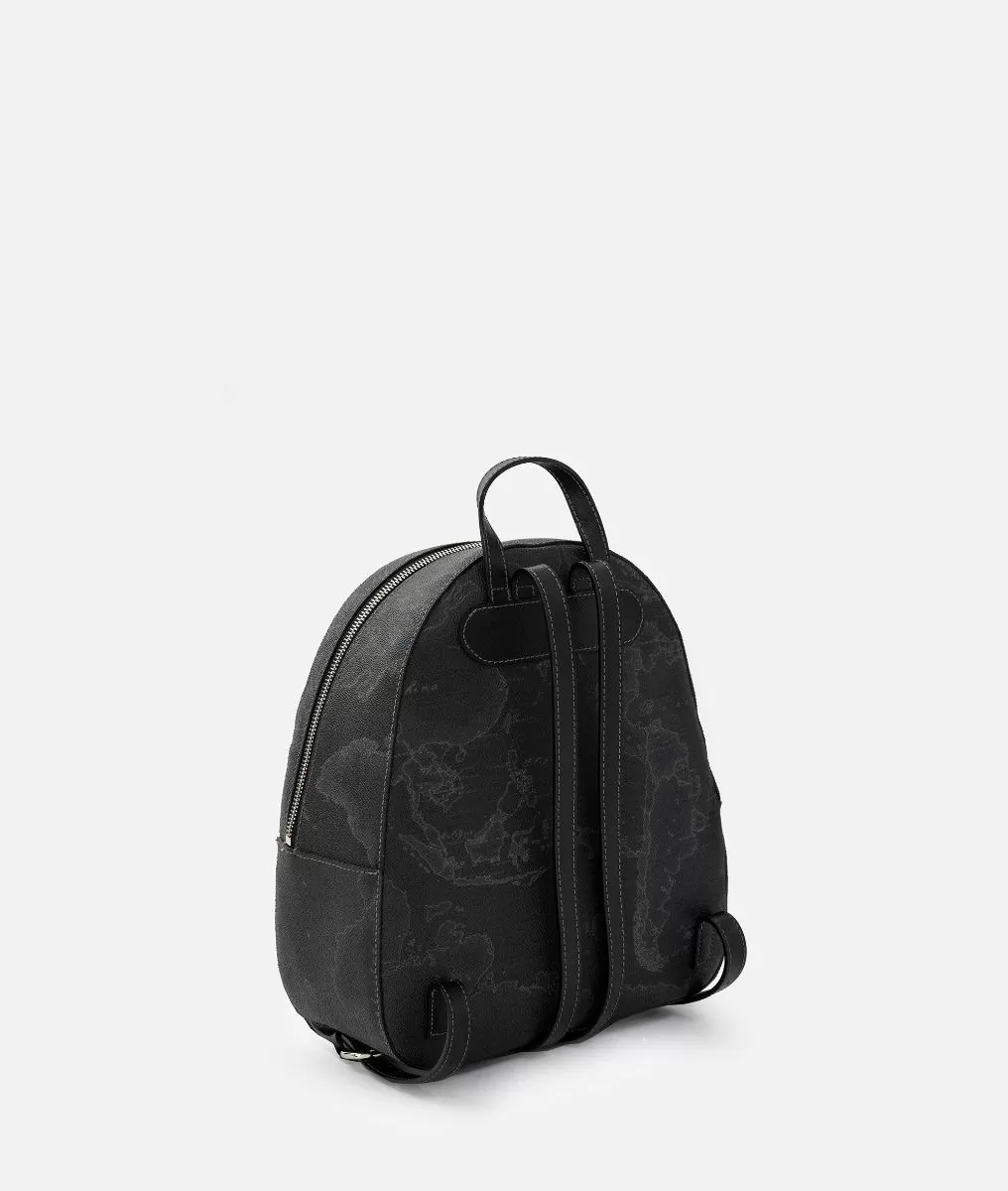 Alviero martini 1a classe Geo Black zaino con inserti frontali in pelle Presa