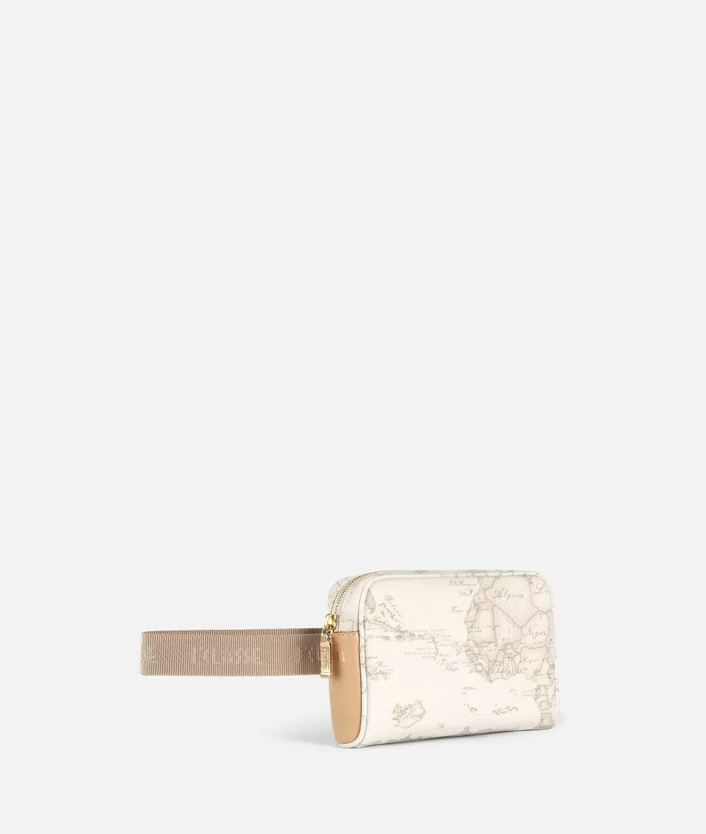 Alviero martini 1a classe Geo White Marsupio con cintura a nastro Offerta