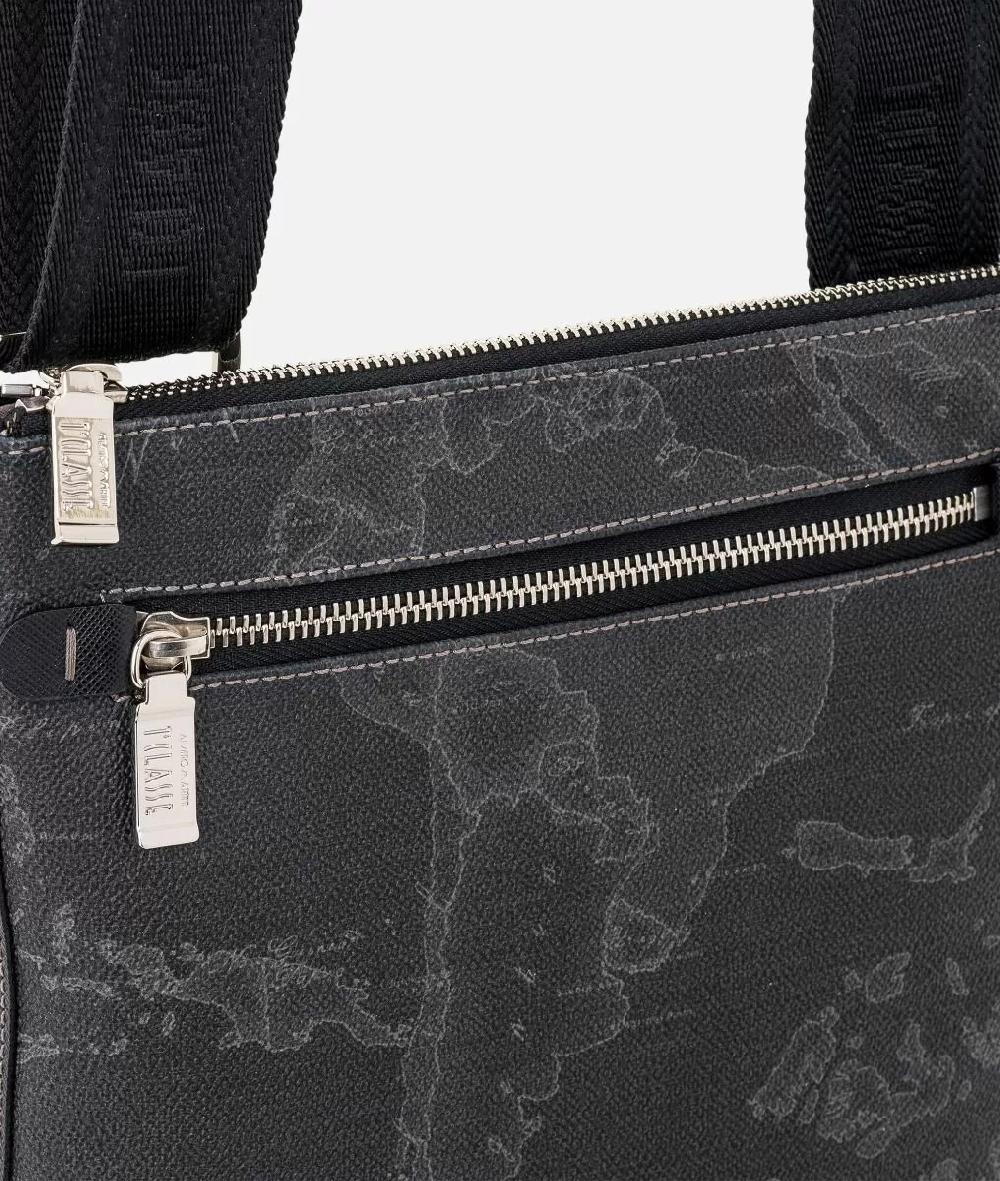 Alviero martini 1a classe Geo Black Bandoliera media Saldi Di Fabbrica