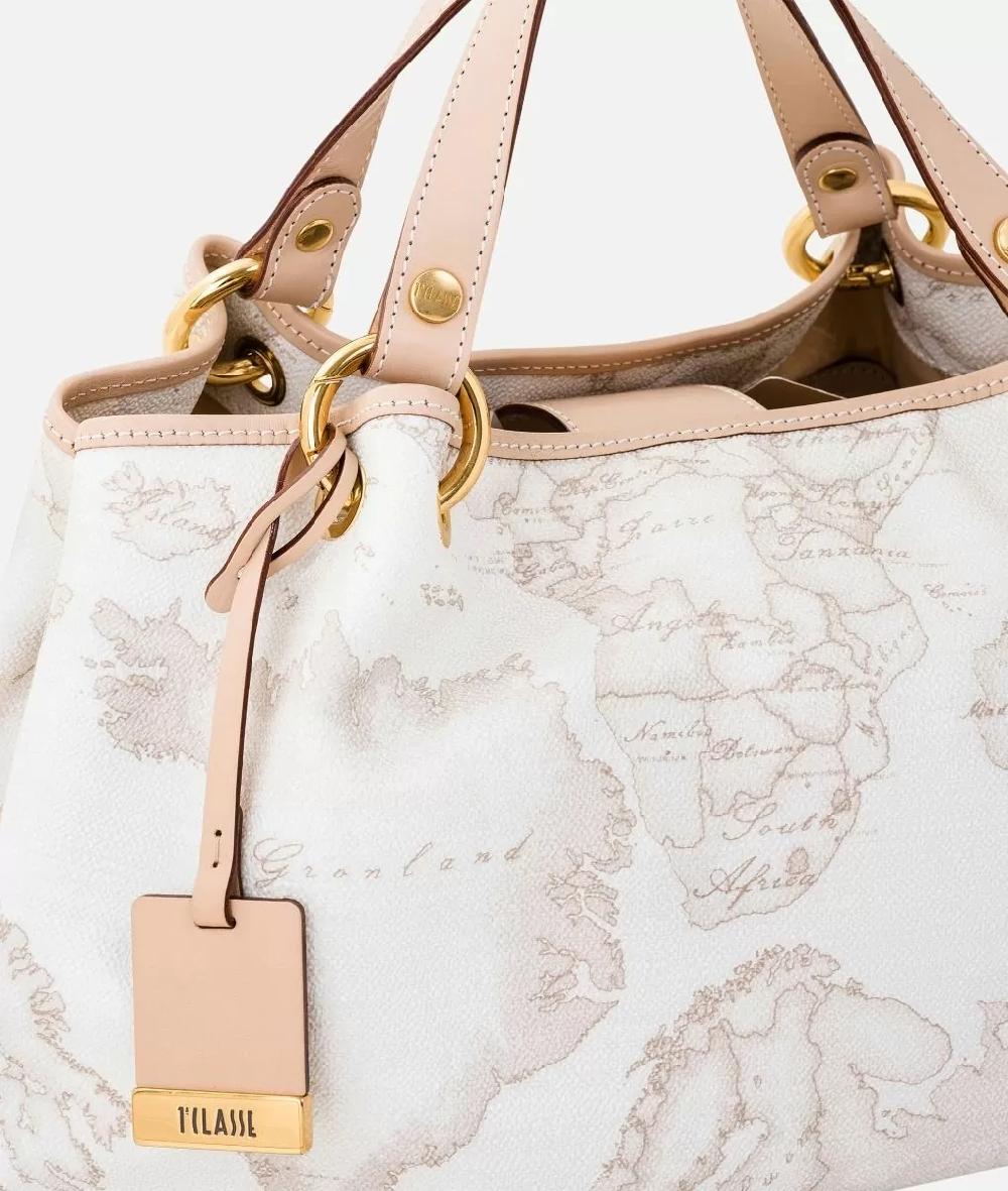 Alviero martini 1a classe Geo White Borsa media a mano In Saldo