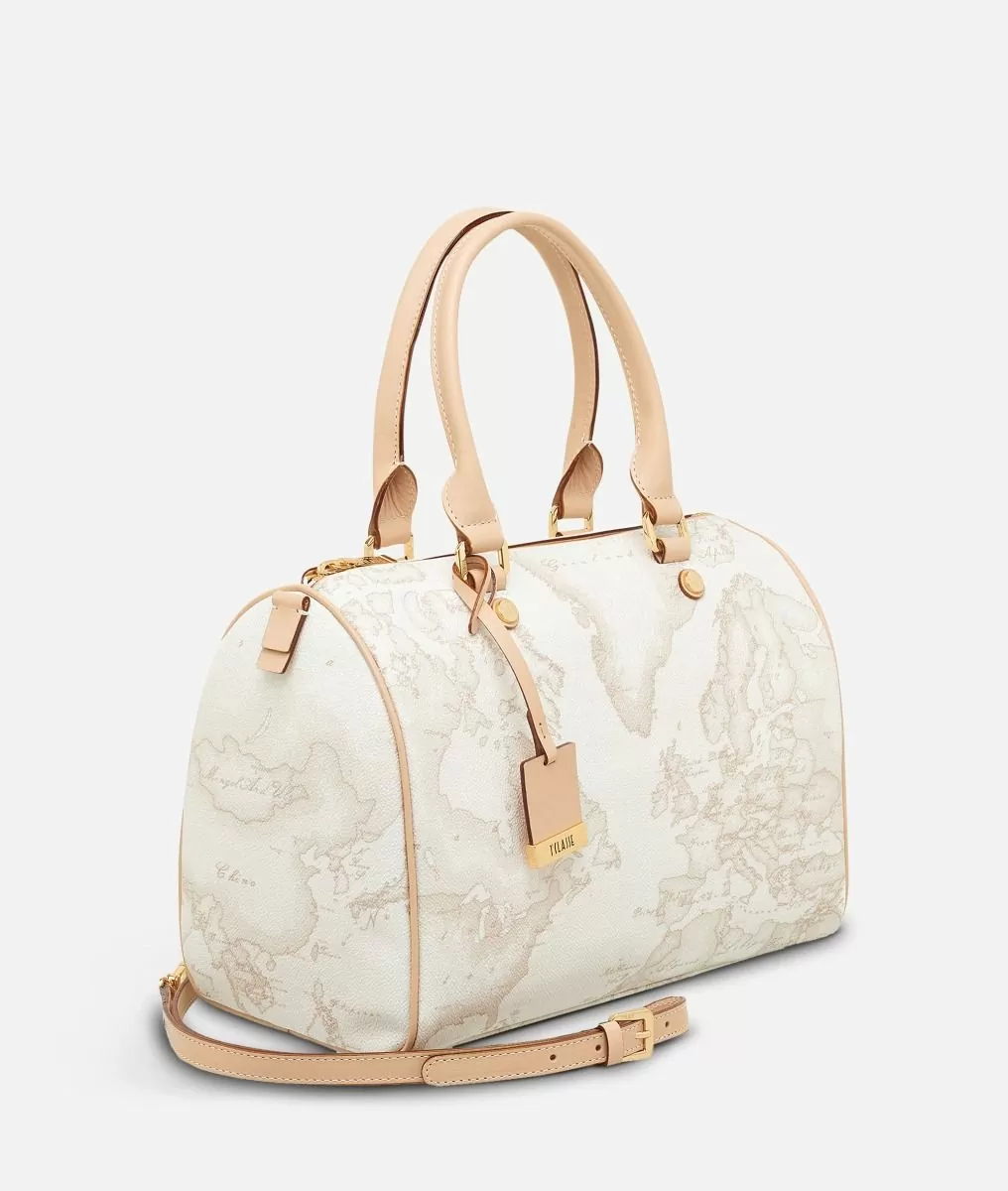 Alviero martini 1a classe Geo White Borsa media a bauletto Moda