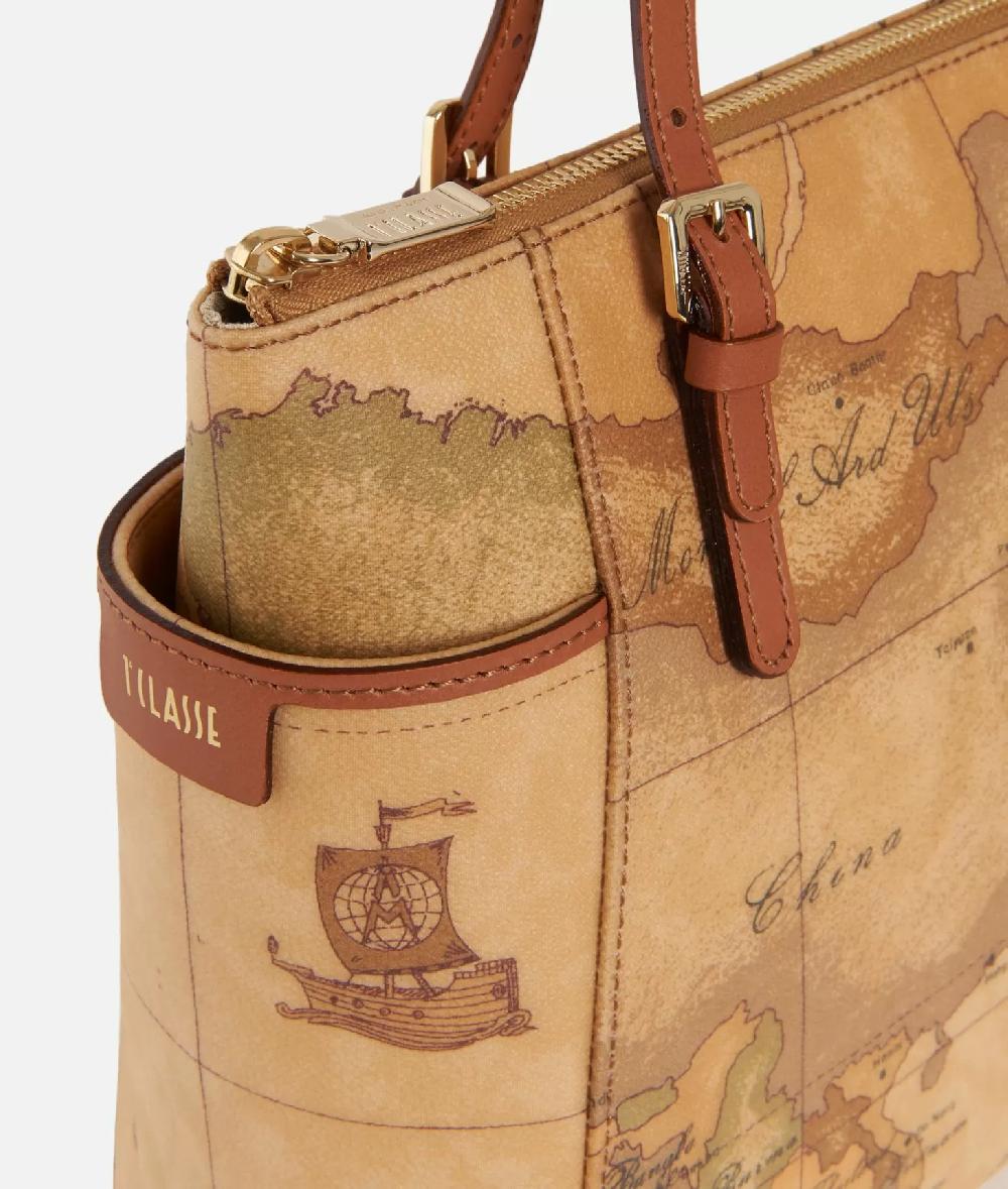 Alviero martini 1a classe Geo Classic Shopping bag con fibbie In Linea