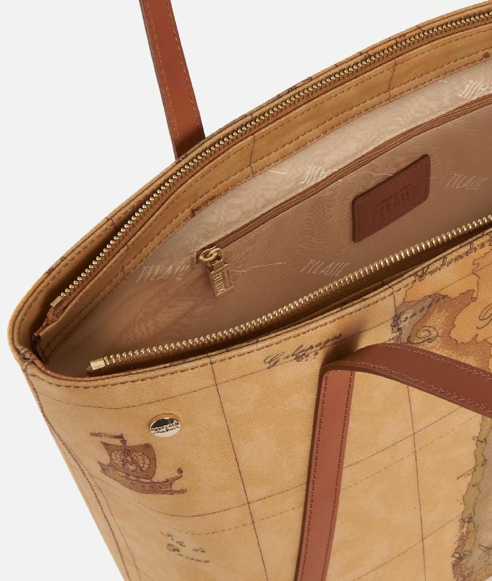 Alviero martini 1a classe Geo Classic Shopping bag con borchiette grande Vendita