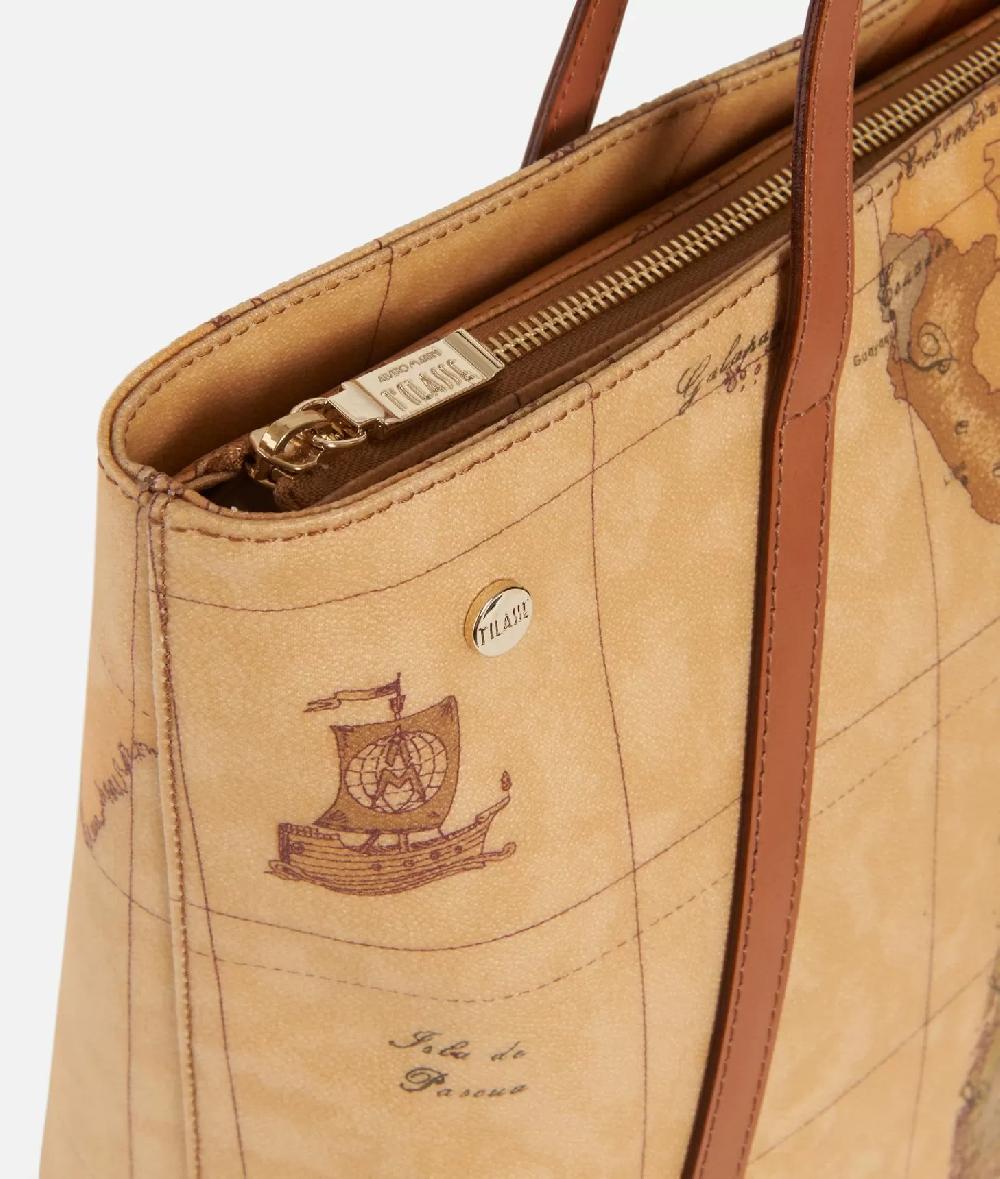 Alviero martini 1a classe Geo Classic Shopping bag con borchiette grande Vendita