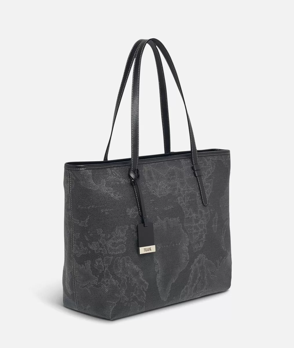 Alviero martini 1a classe Geo Black Borsa shopping grande Geo Dark Pezzi Unici