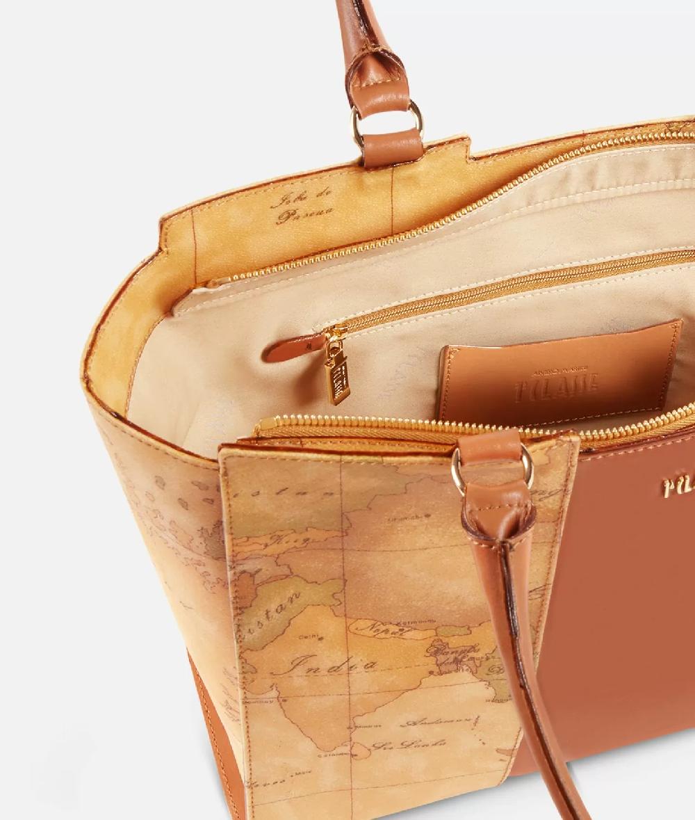 Alviero martini 1a classe Geo Classic Borsa shopping con banda centrale Fino al 65% di sconto