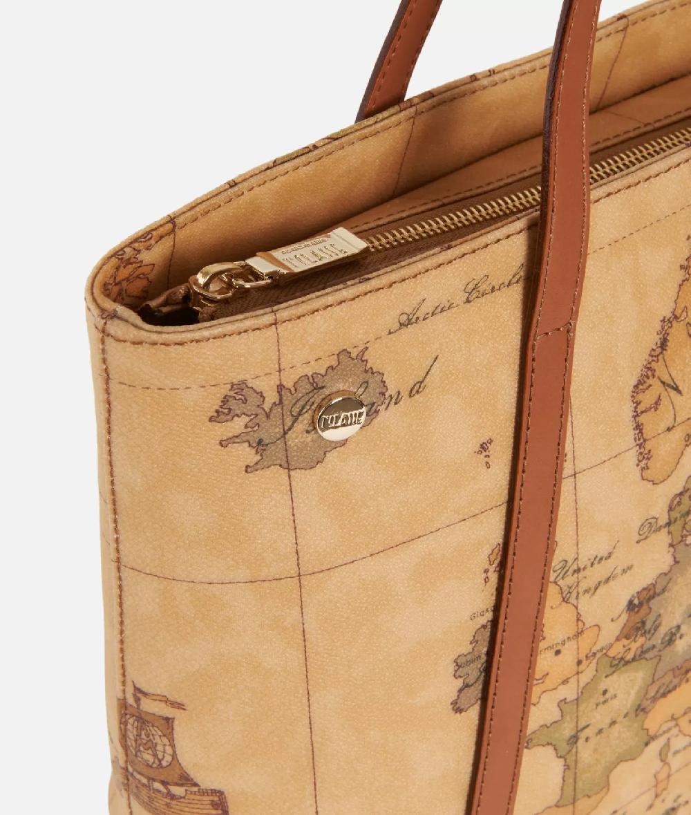 Alviero martini 1a classe Geo Classic Shopping bag con borchiette media Offerta speciale della fabbrica