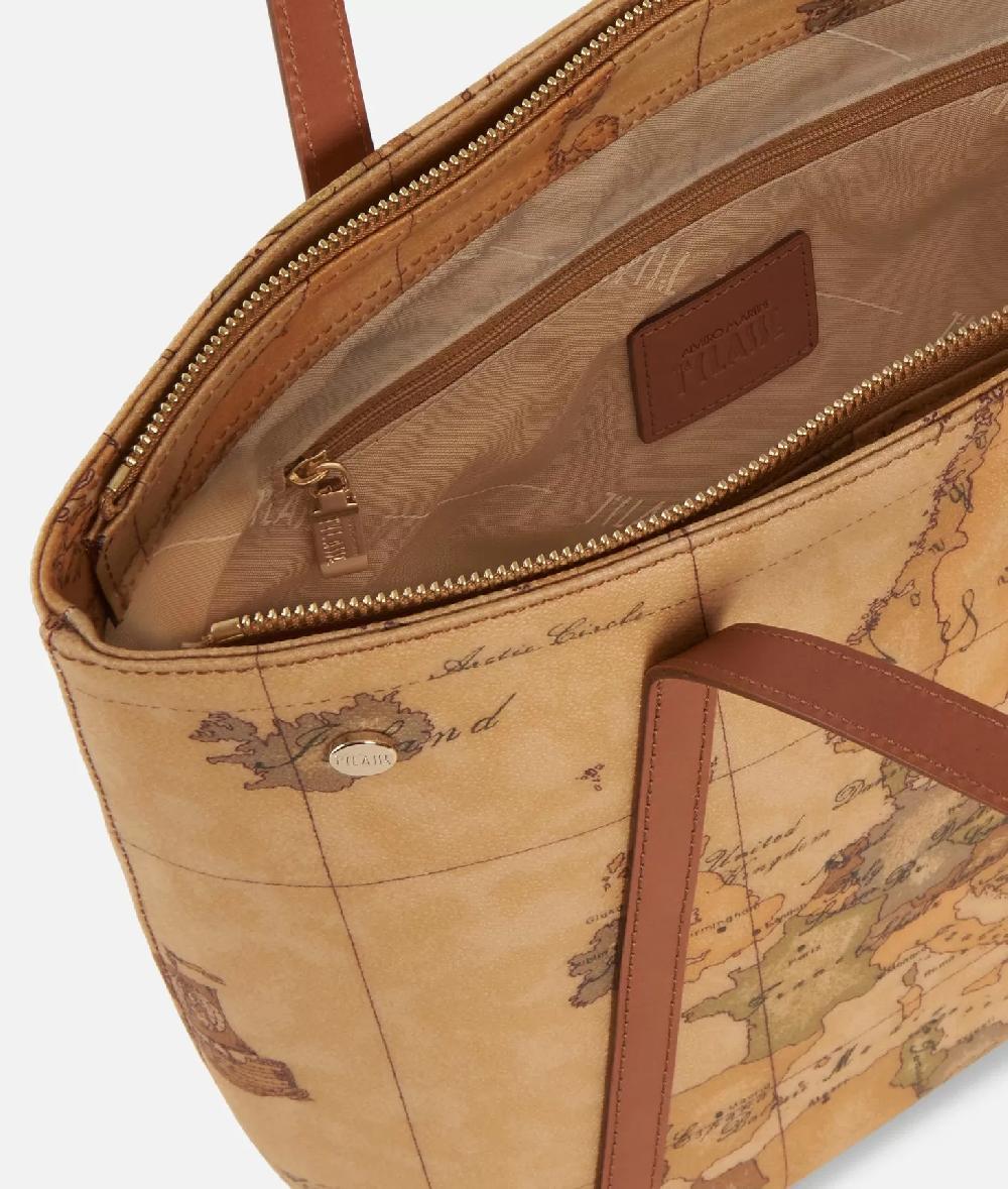 Alviero martini 1a classe Geo Classic Shopping bag con borchiette media Offerta speciale della fabbrica