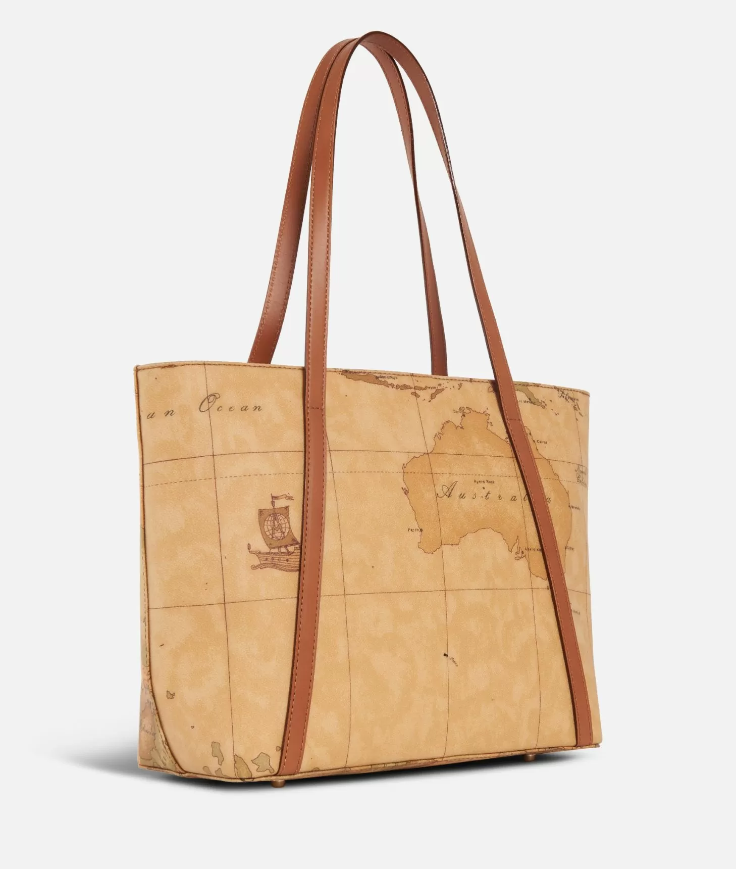 Alviero martini 1a classe Geo Classic Shopping bag con borchiette media Offerta speciale della fabbrica