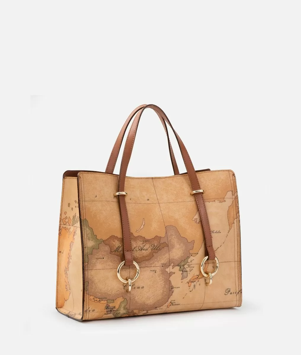 Alviero martini 1a classe Geo Classic borsa shopping sfoderata Sostegno trimestrale