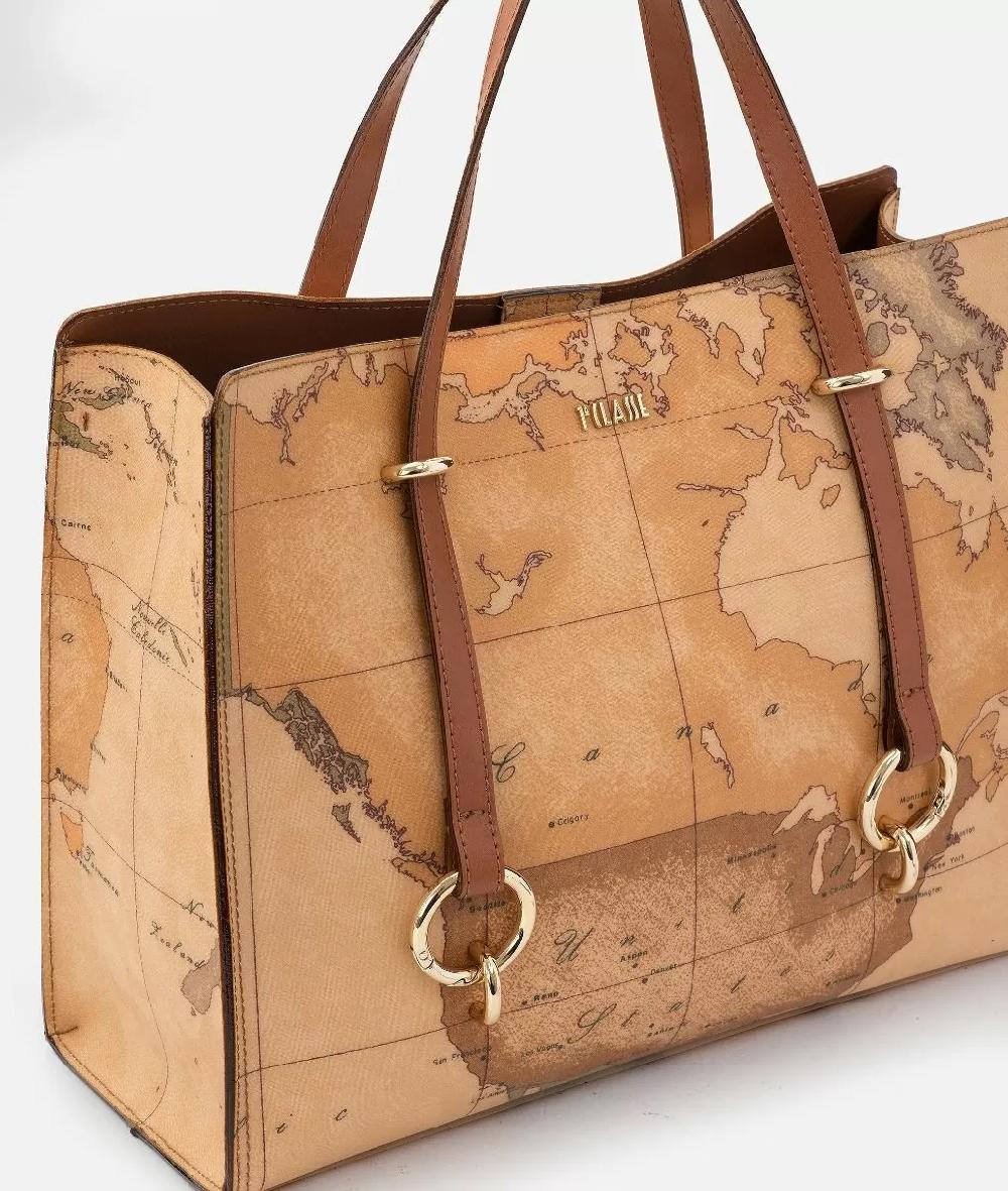 Alviero martini 1a classe Geo Classic borsa shopping sfoderata Sostegno trimestrale