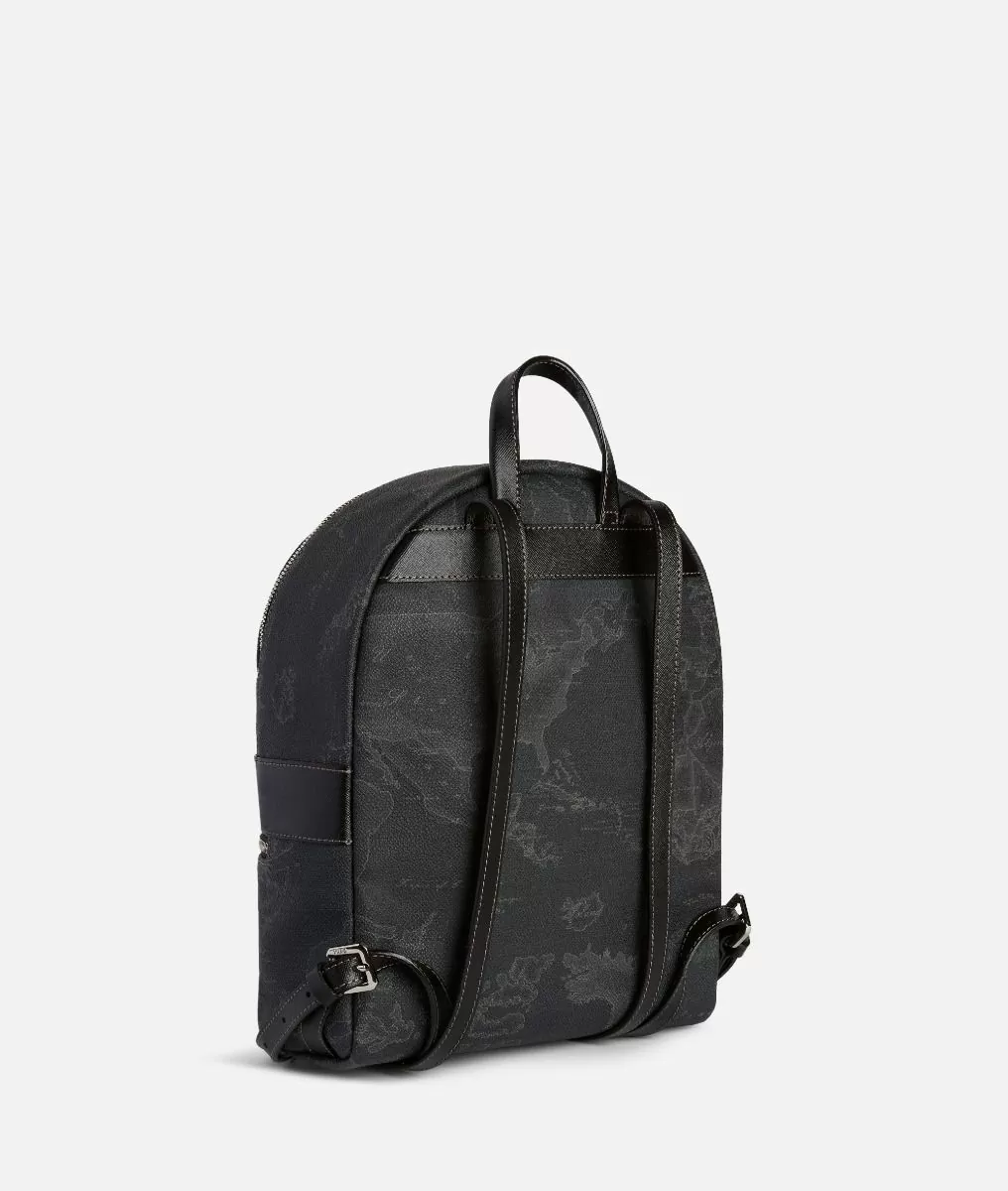 Alviero martini 1a classe Geo Black zaino medio con logo 1A Classe Sconti questo mese