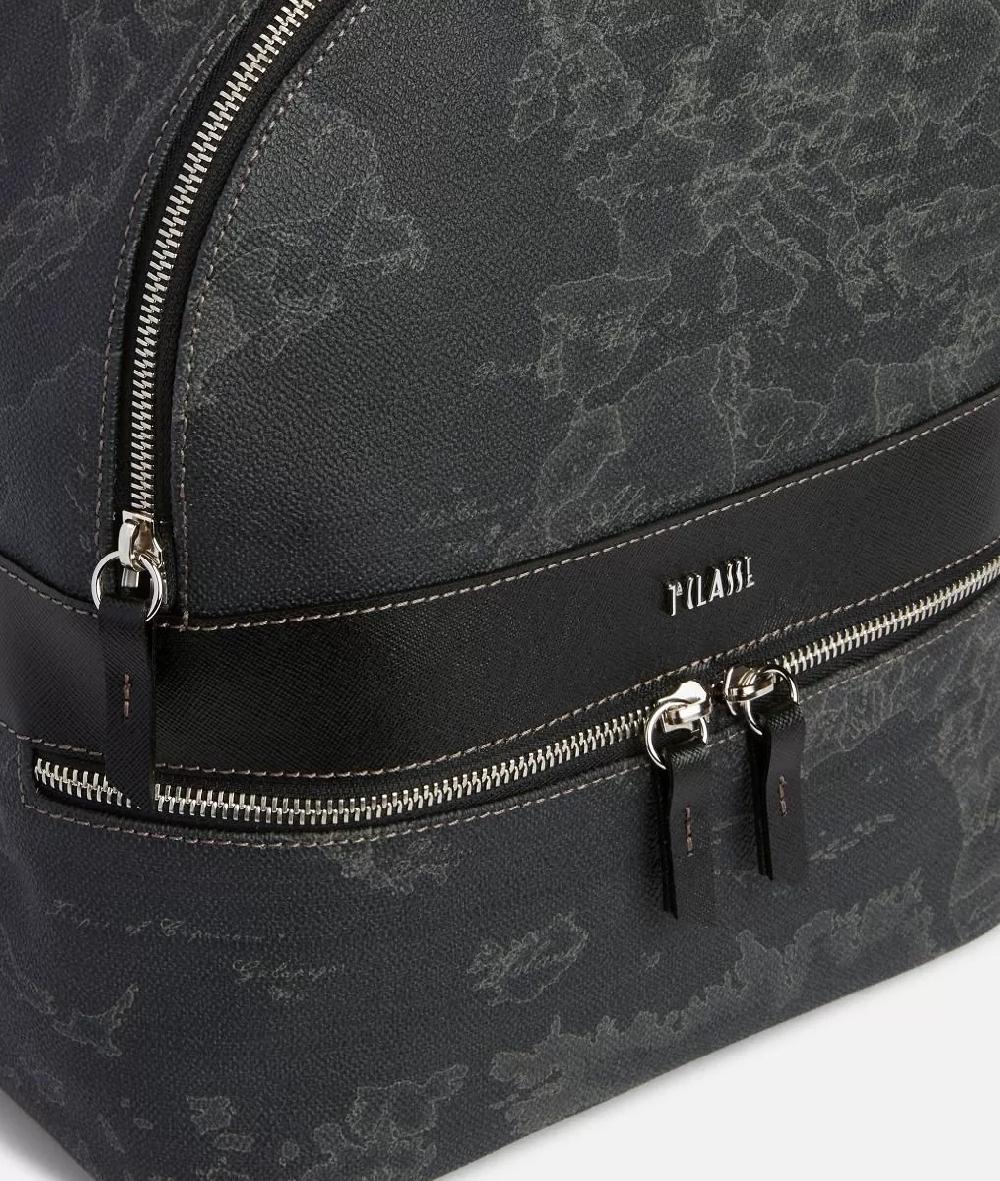 Alviero martini 1a classe Geo Black zaino medio con logo 1A Classe Sconti questo mese