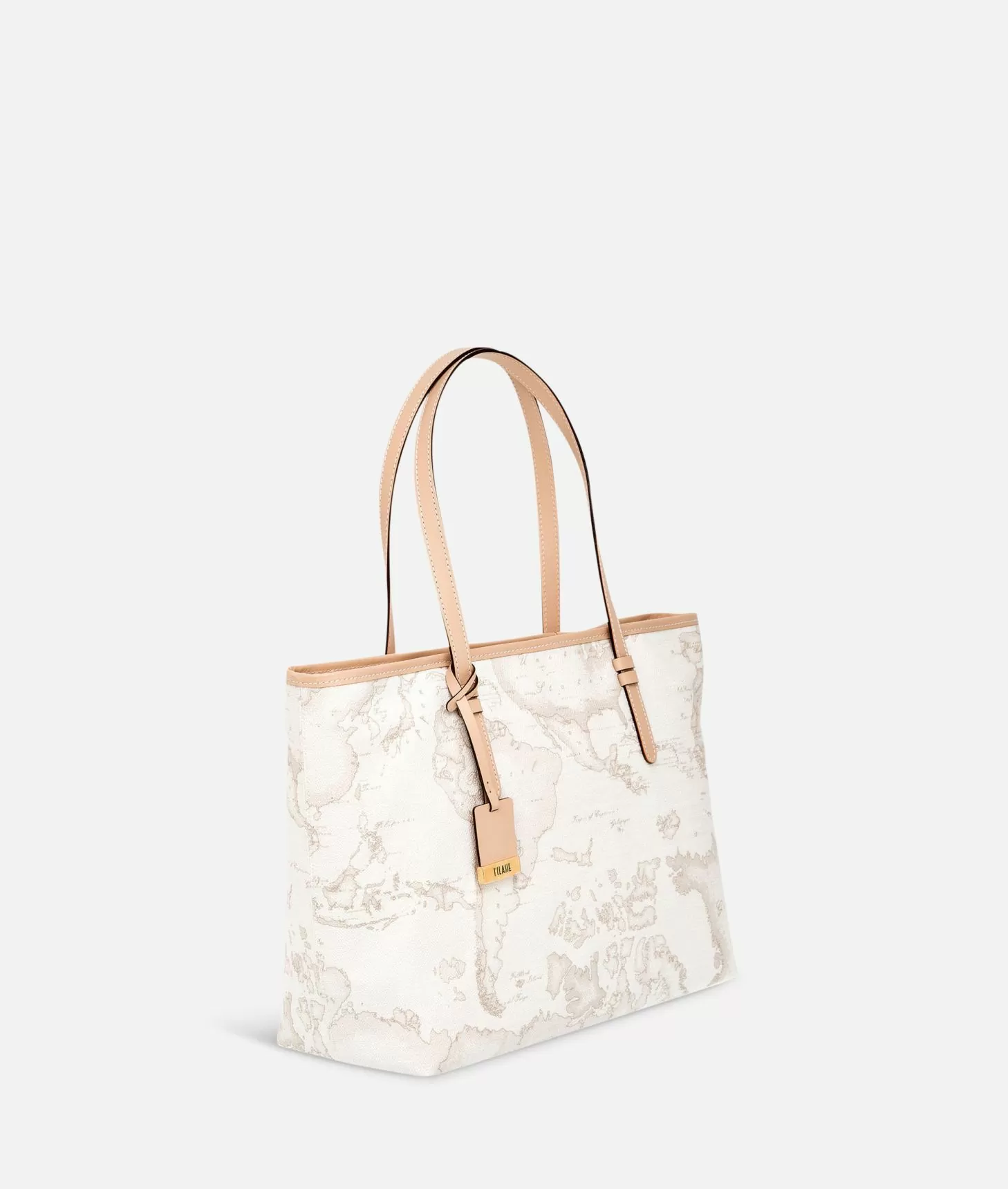 Alviero martini 1a classe Geo White Borsa shopping grande Pezzi Unici