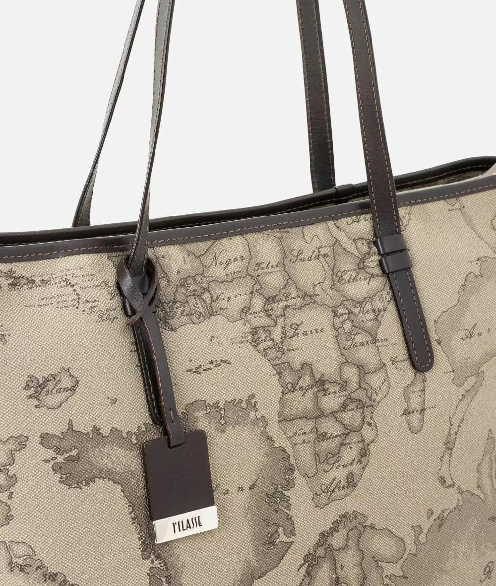 Alviero martini 1a classe Geo Tortora Borsa shopping grande Qualità Garantita