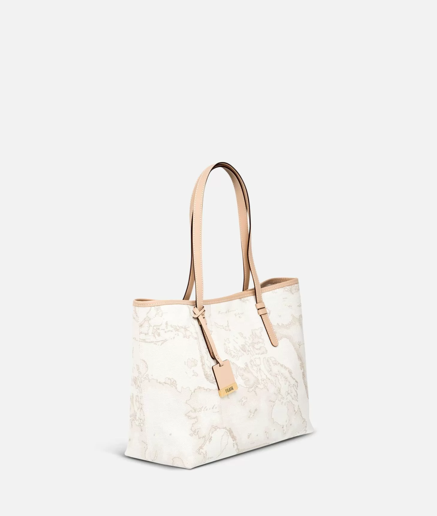 Alviero martini 1a classe Geo White Borsa shopping grande Consegna Veloce