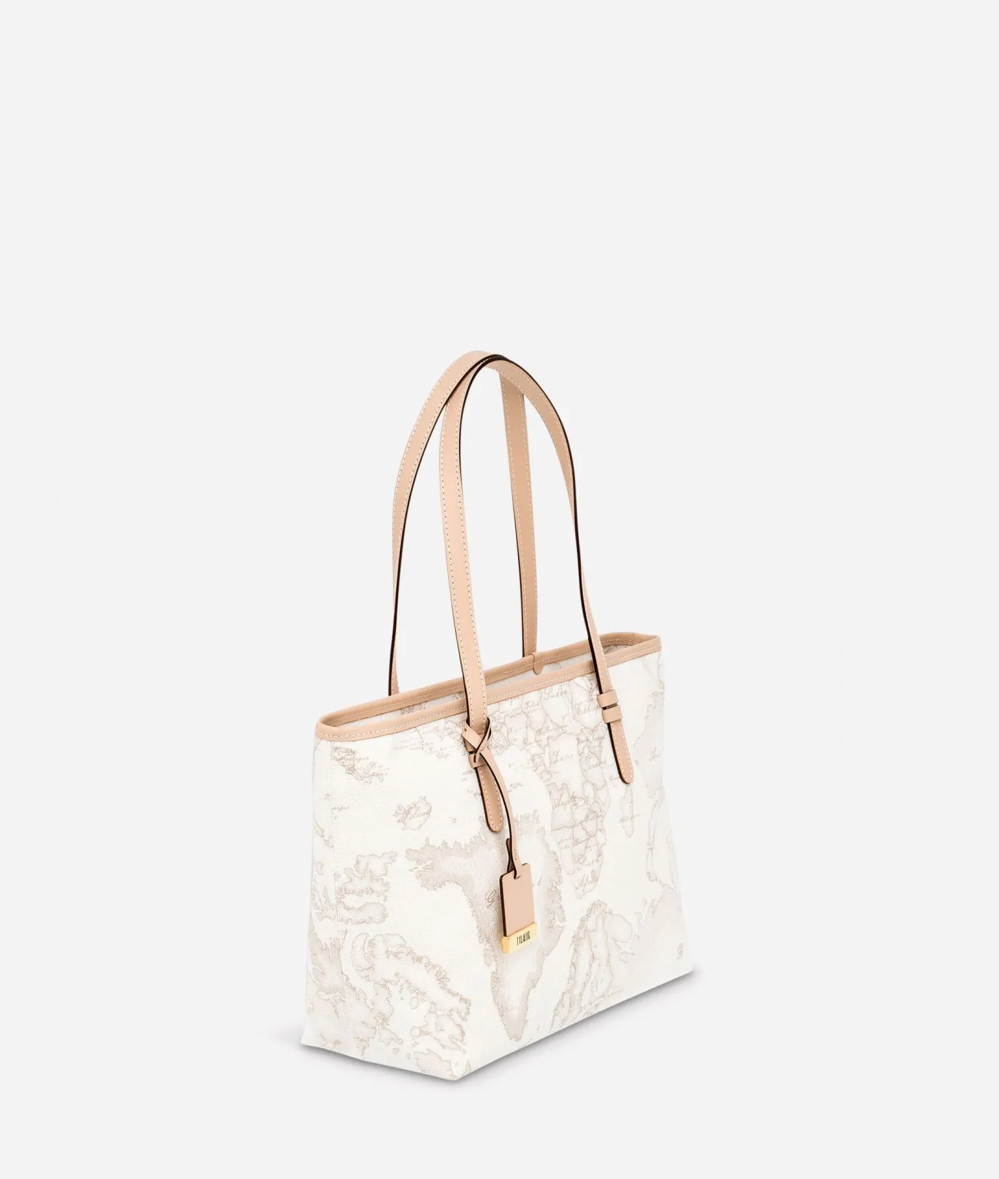 Alviero martini 1a classe Geo White Borsa shopping media Prezzo Ridotto