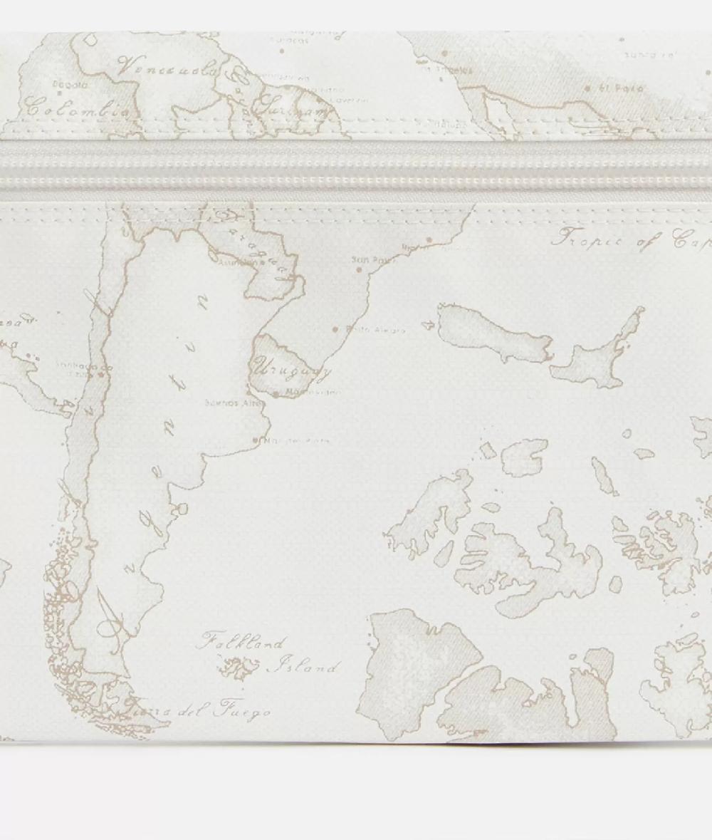 Alviero martini 1a classe Geo Soft White bustina grande rettangolare Fornitura limitata