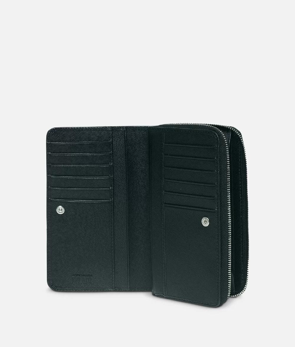 Alviero martini 1a classe Geo Black Portafogli grande con zip Offerta Anniversario