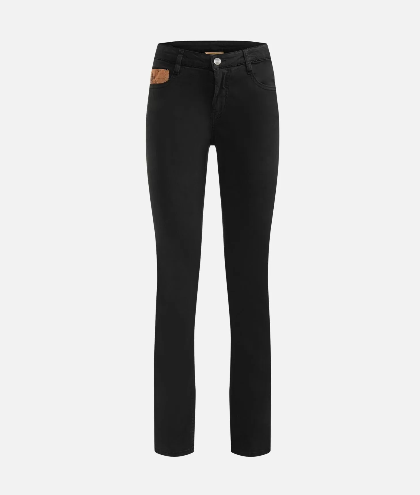 Alviero martini 1a classe Pantaloni in gabardina smerigliata con taschino Geo Classic Neri Novità