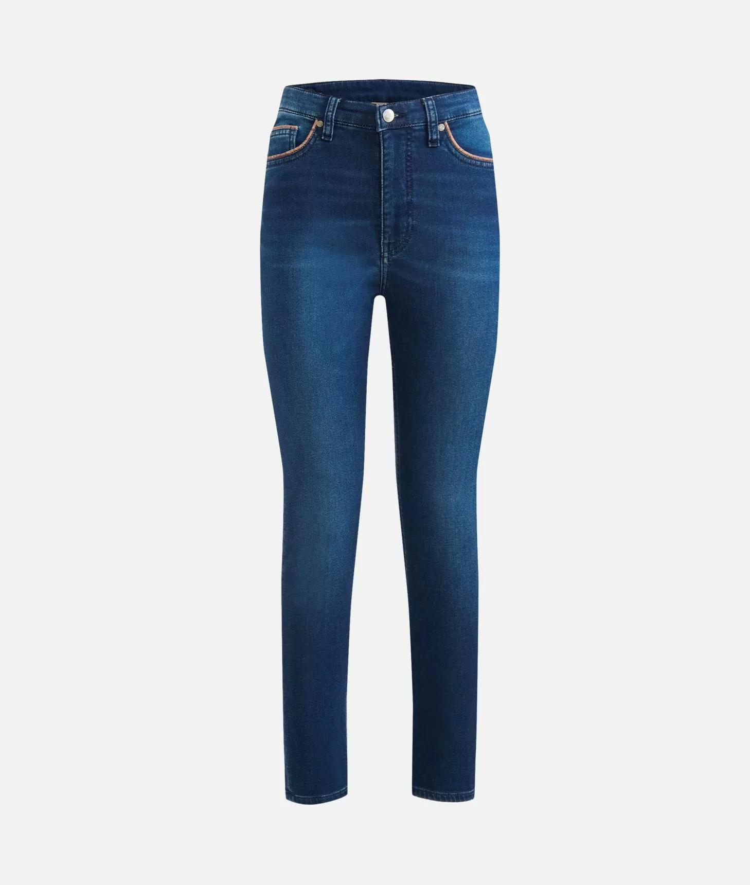 Alviero martini 1a classe Jeans slim in denim felpa a vita alta Blu Stone Sconto