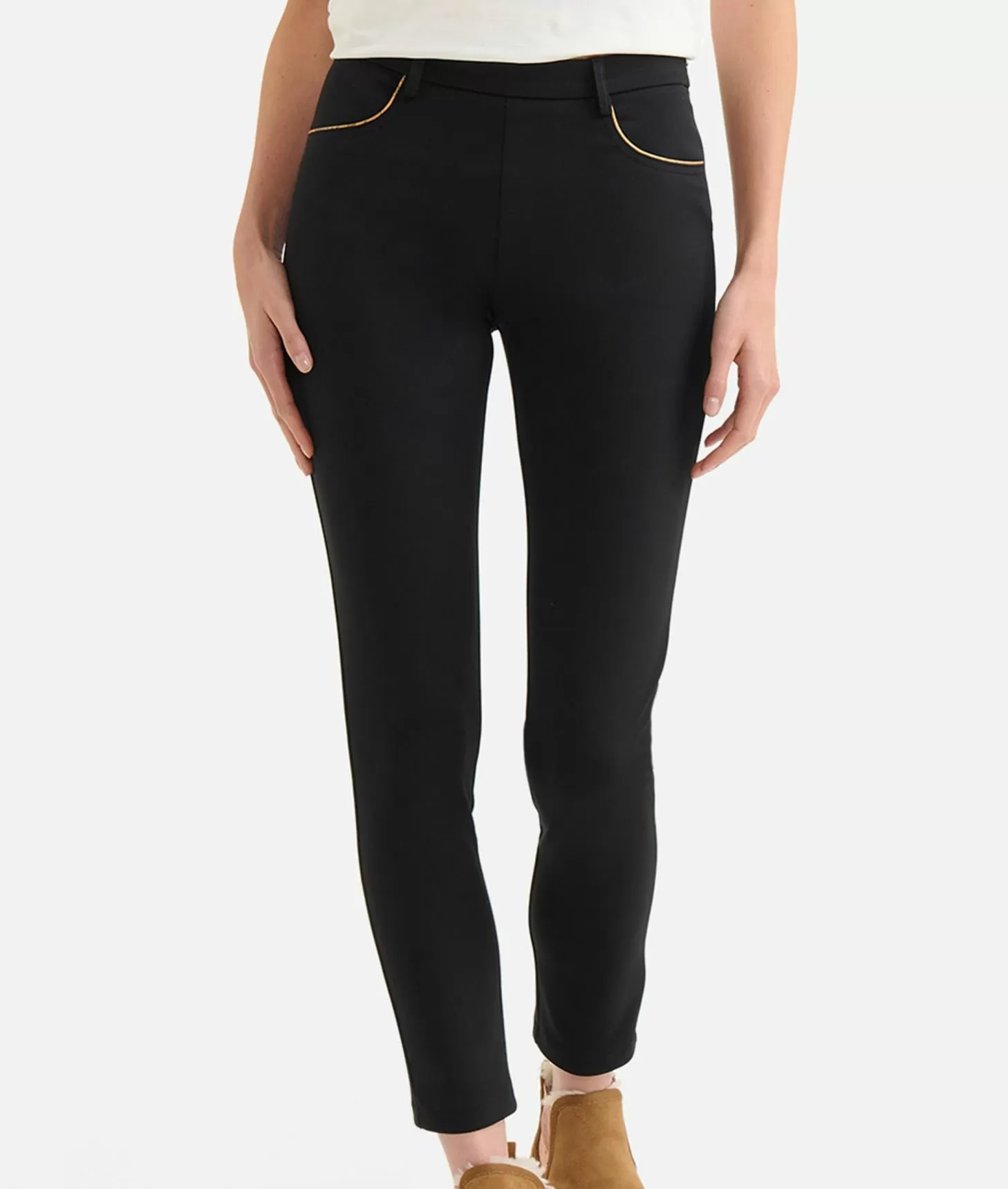 Alviero martini 1a classe Pantaloni in tessuto tecnico scuba Neri Offerta