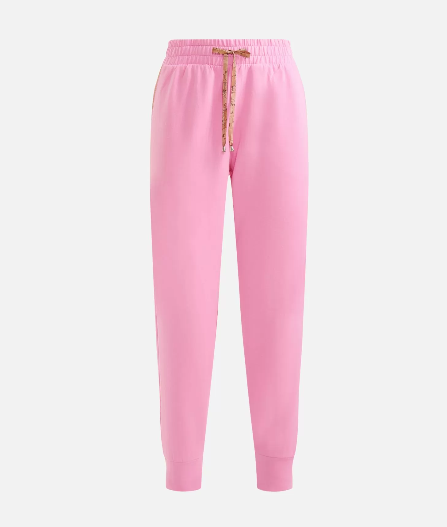 Alviero martini 1a classe Pantaloni in felpa garzata stretch con dettagli Geo Classic Rosa Confetto Economico