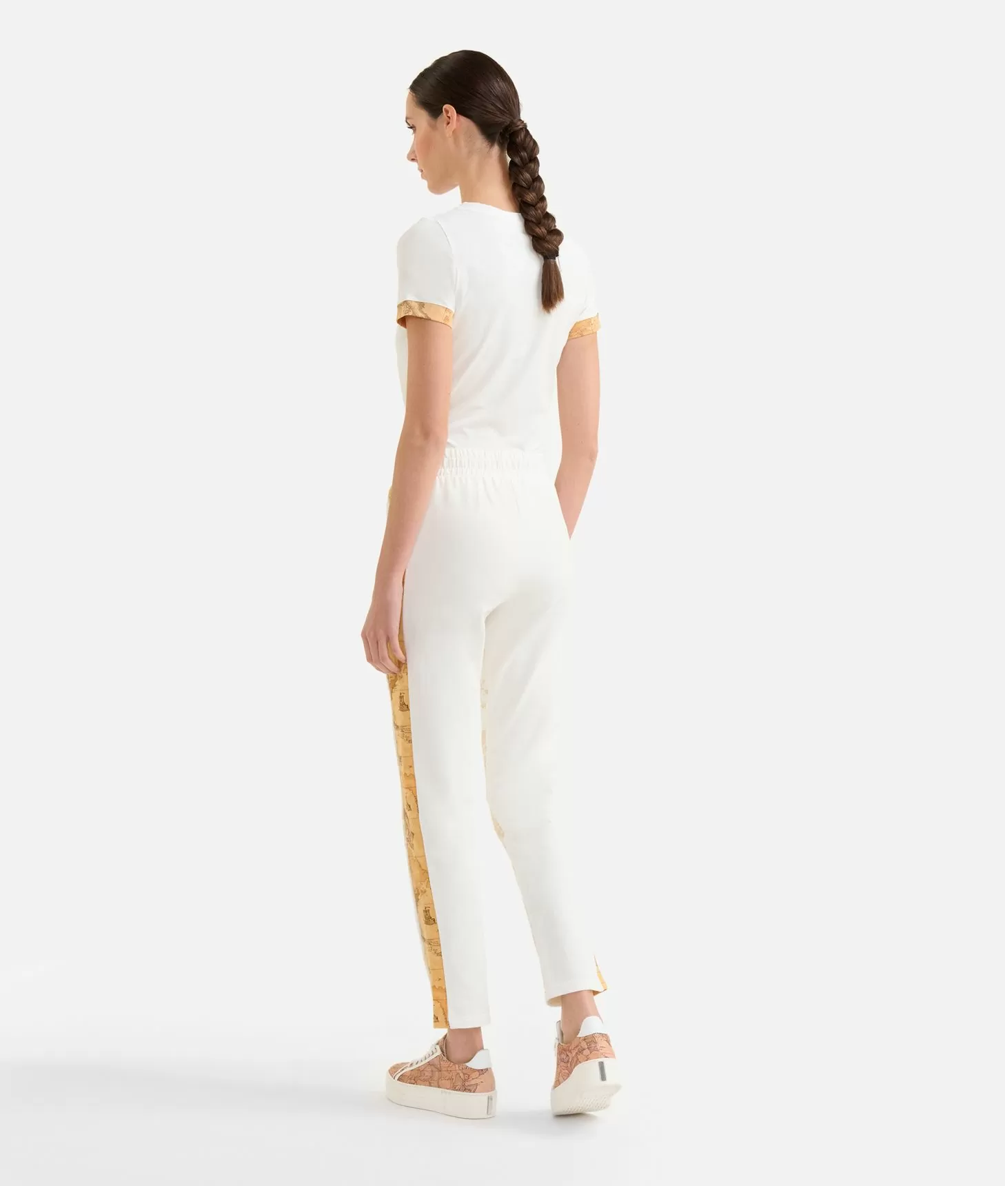 Alviero martini 1a classe Pantaloni in felpa garzata stretch Geo Mix Online