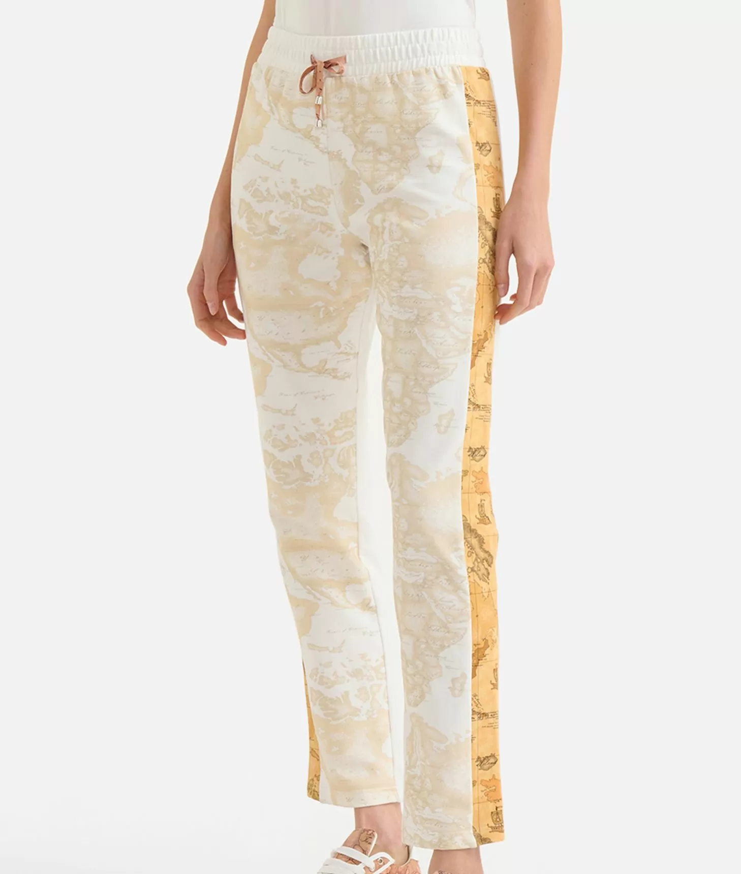 Alviero martini 1a classe Pantaloni in felpa garzata stretch Geo Mix Online
