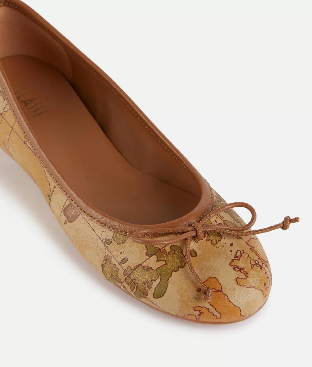 Alviero martini 1a classe Ballerine in tessuto stampa Geo Classic Grande vendita