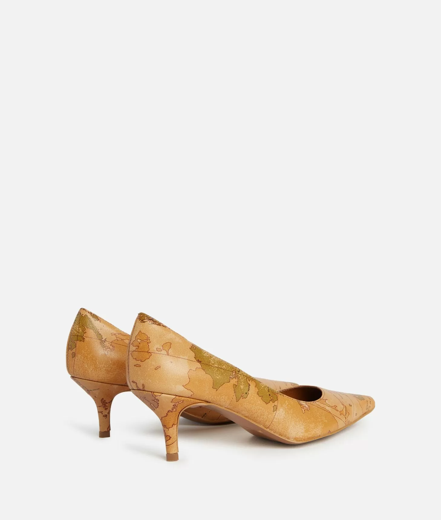 Alviero martini 1a classe Décolleté in nappa con tacco basso stampa Geo Classic Flash Sale