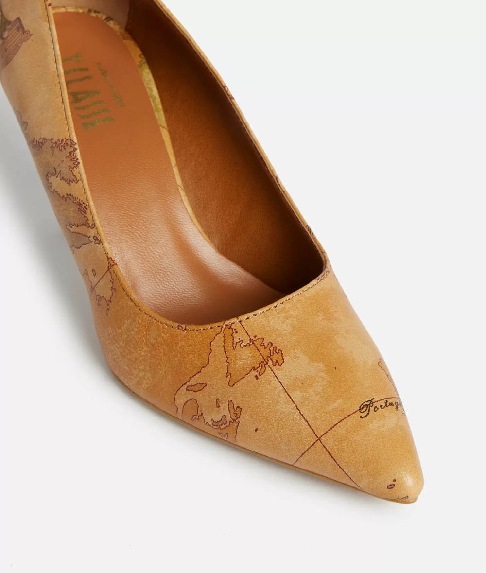 Alviero martini 1a classe Décolleté in nappa con tacco medio stampa Geo Classic Fornitura limitata