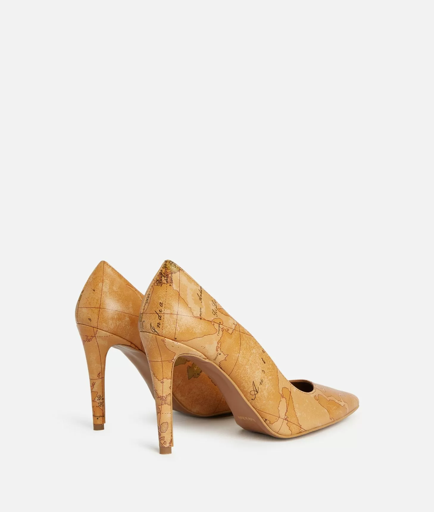 Alviero martini 1a classe Décolleté in nappa con tacco alto stampa Geo Classic Shopping online