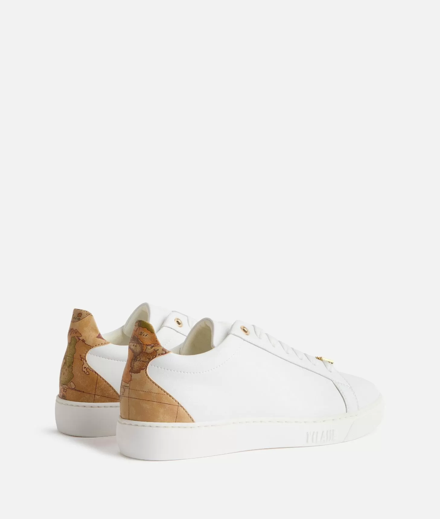Alviero martini 1a classe Sneakers in pelle liscia con passalaccio 1ᴬ Classe Bianche Vendite stagionali