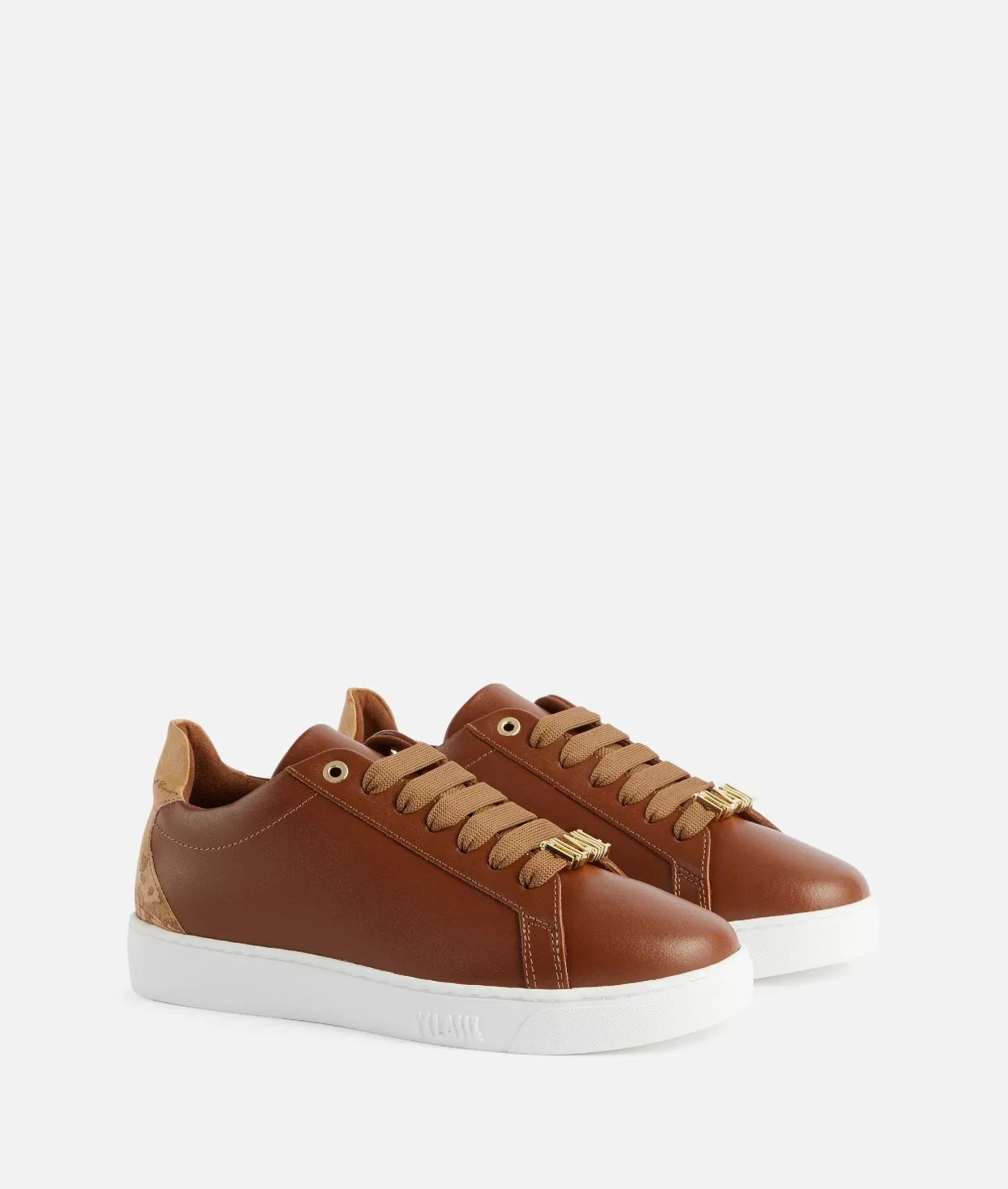Alviero martini 1a classe Sneakers in pelle liscia con passalaccio 1ᴬ Classe Castagna Black Friday