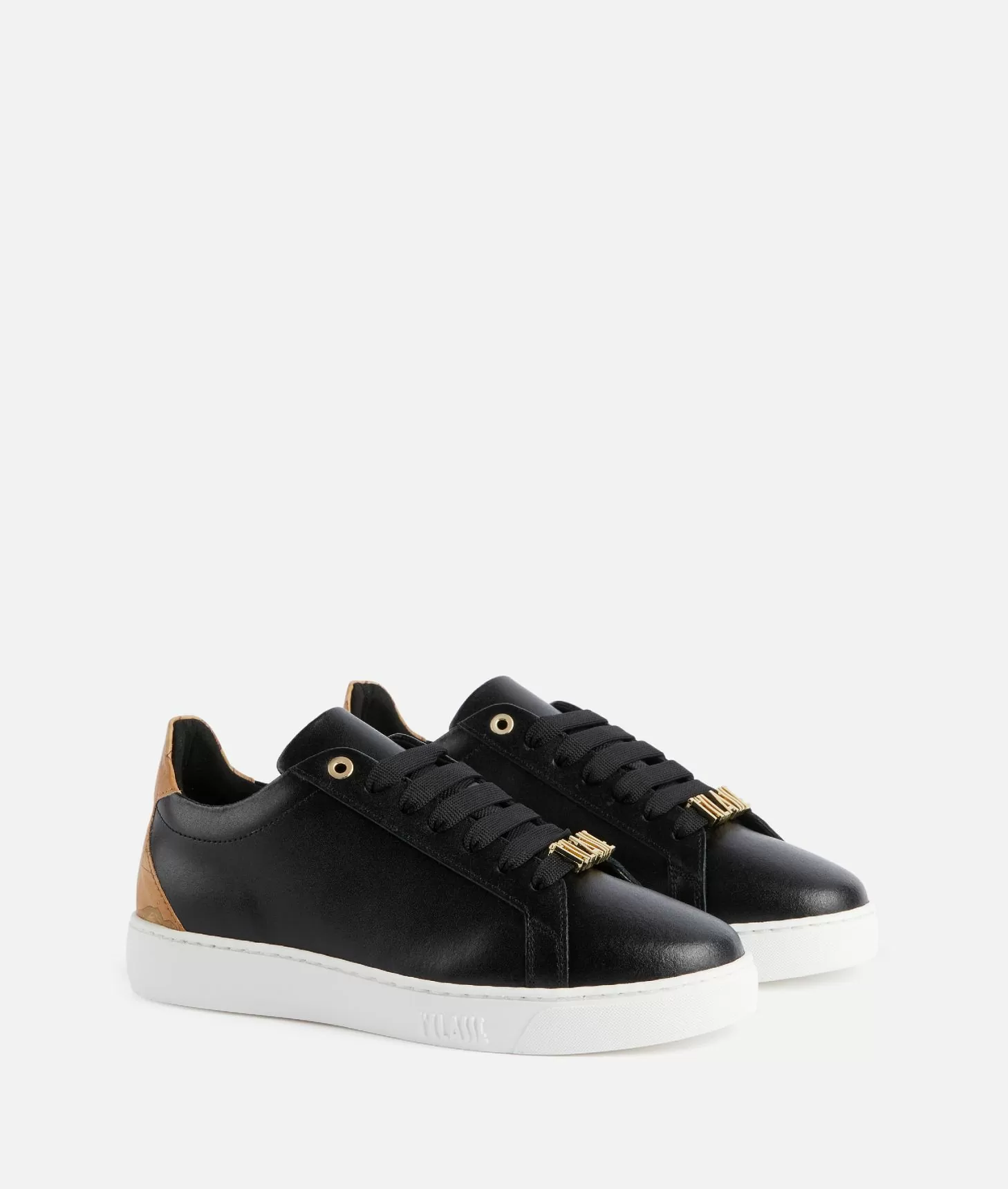 Alviero martini 1a classe Sneakers in pelle liscia con passalaccio 1ᴬ Classe Nere Cyber Monday