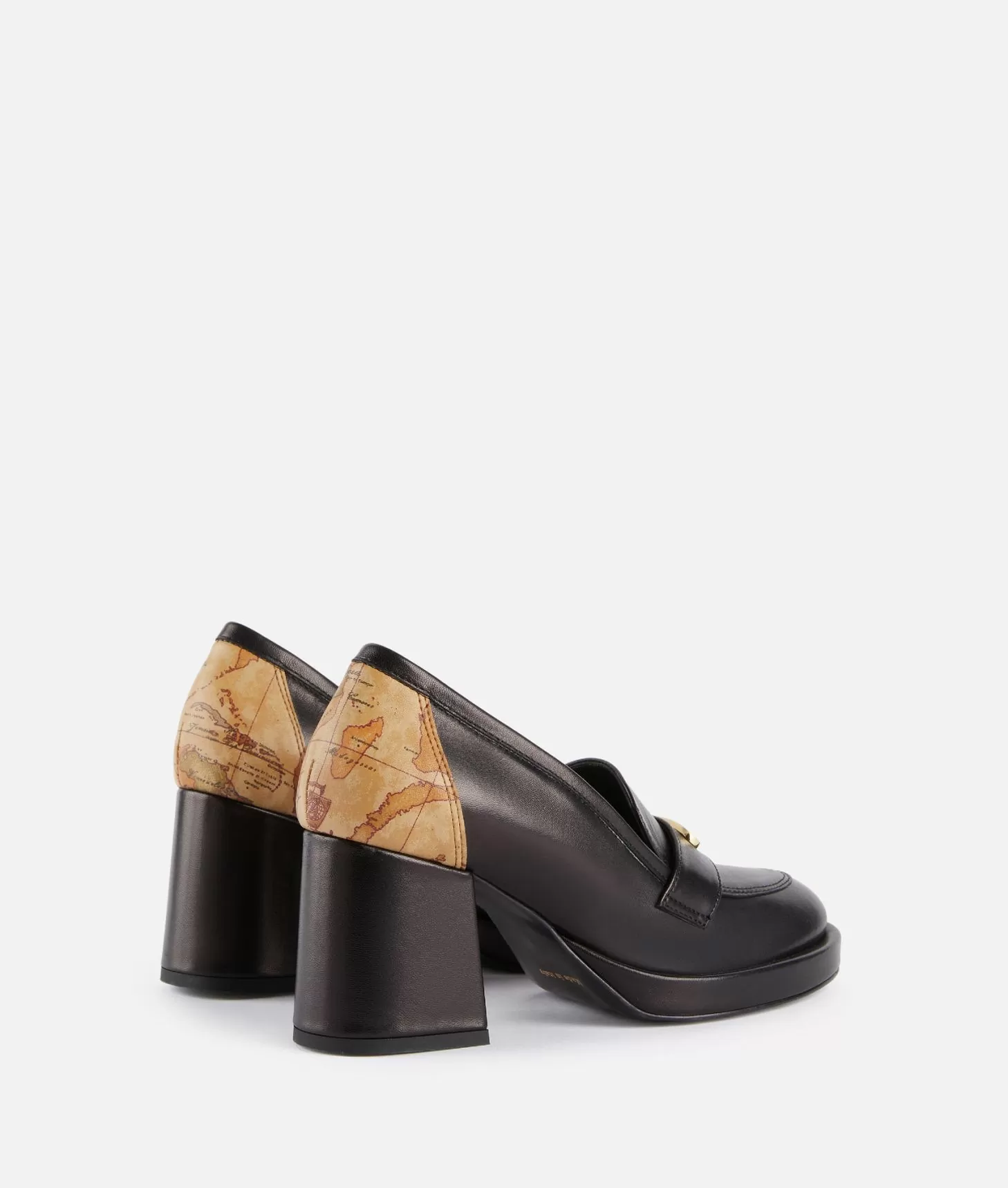 Alviero martini 1a classe Mocassini alti in nappa liscia con placchetta 1ᴬ Classe Neri Offerta natalizia