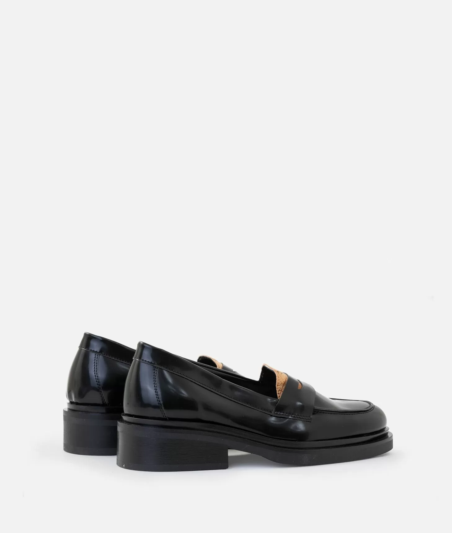 Alviero martini 1a classe Mocassini in eco pelle spazzolata con linguetta Geo Classic Neri Offerta Giorno del Papà
